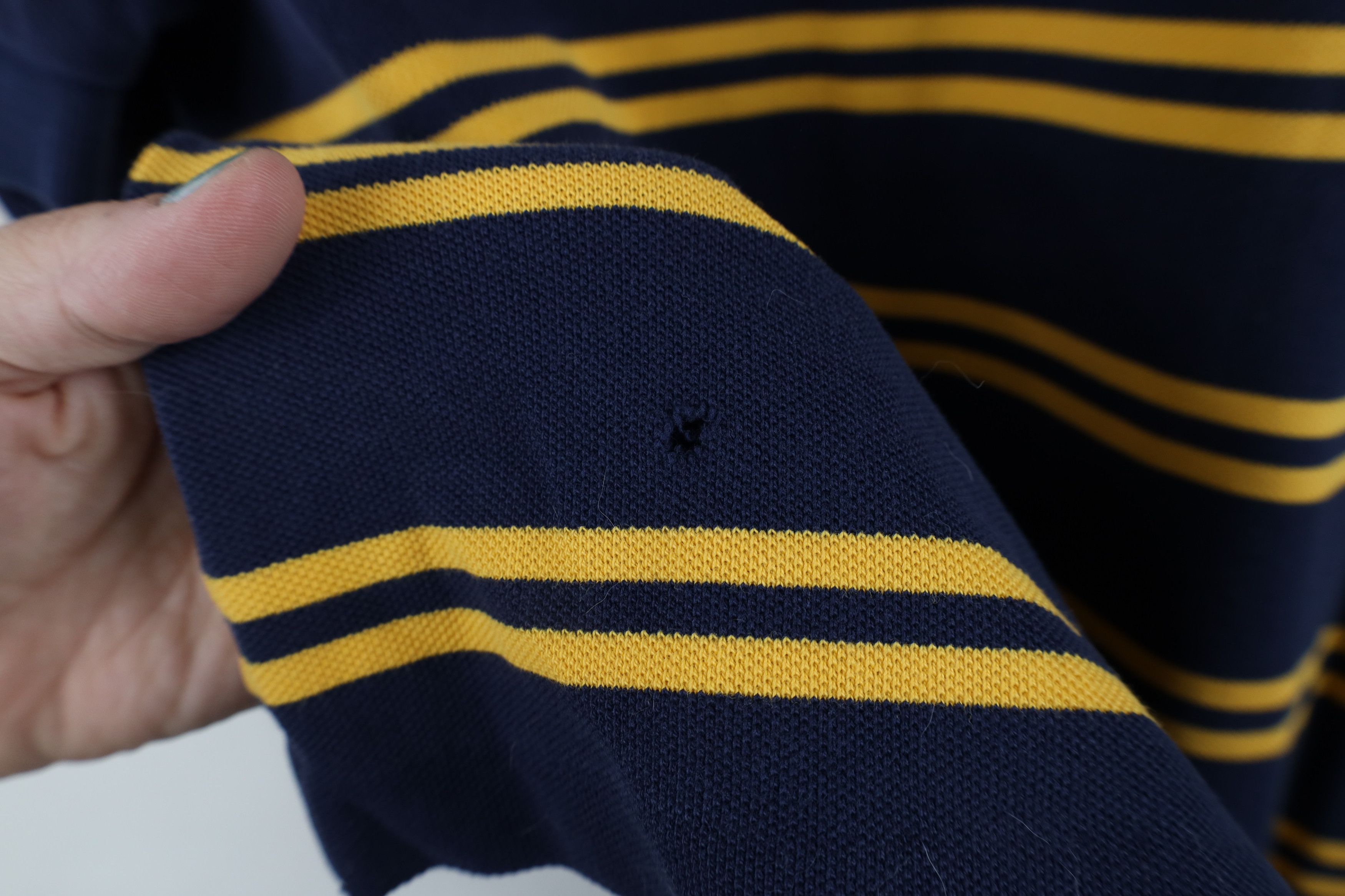Polo Ralph Lauren Vintage 90s Ralph Lauren Block Collared Polo Shirt Blue Size US XL / EU 56 / 4 - 9 Thumbnail