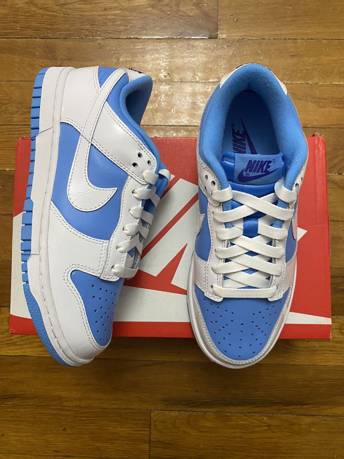 Nike Size 5.5W / 4M - Nike Dunk Low University Blue UNC Blue Size US 5.5 / IT 35.5 - 1 Thumbnail