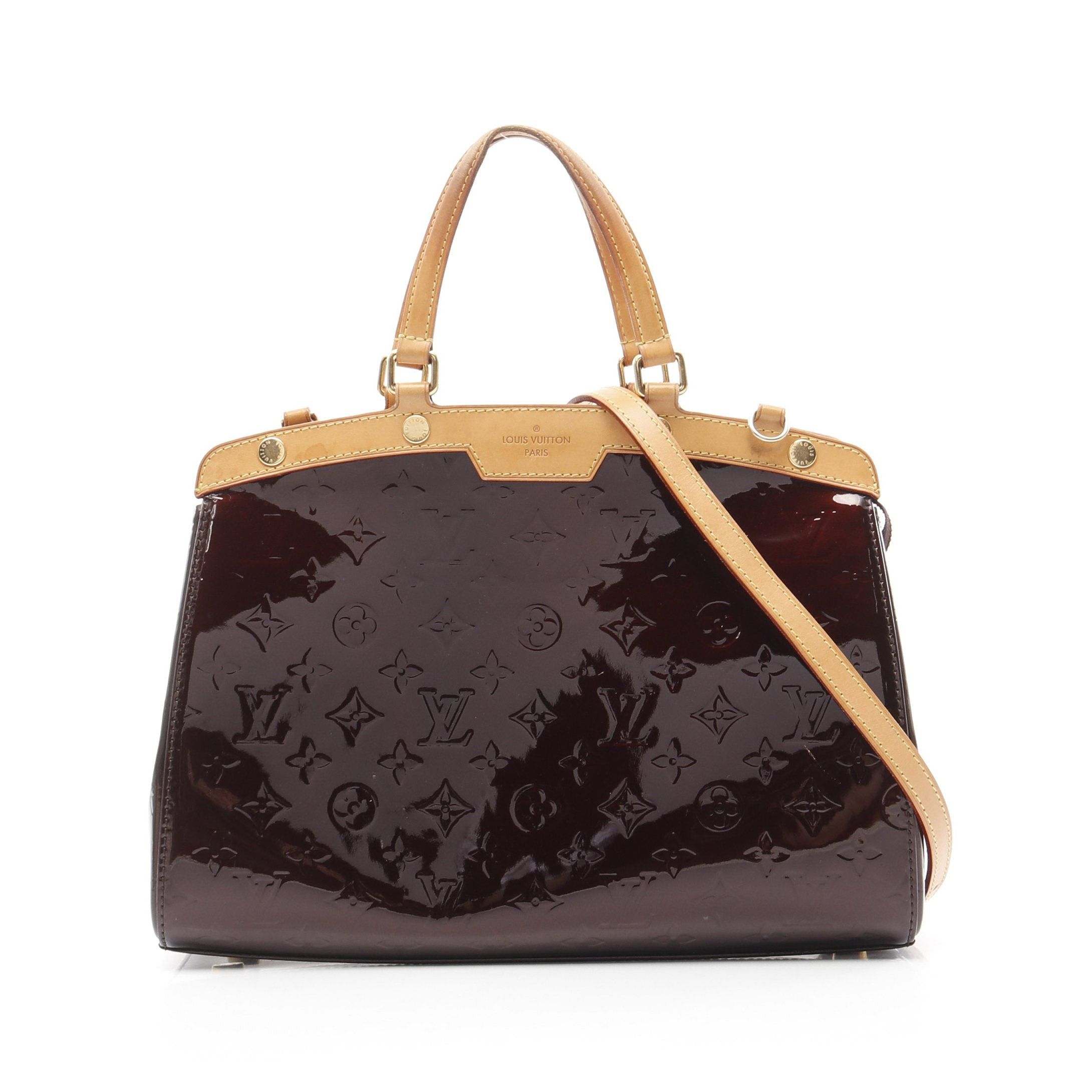 Louis Vuitton Louis Vuitton Blair Mm Monogram Vernis Amarante Handbag Leather Dark Purple Size ONE SIZE - 1 Thumbnail