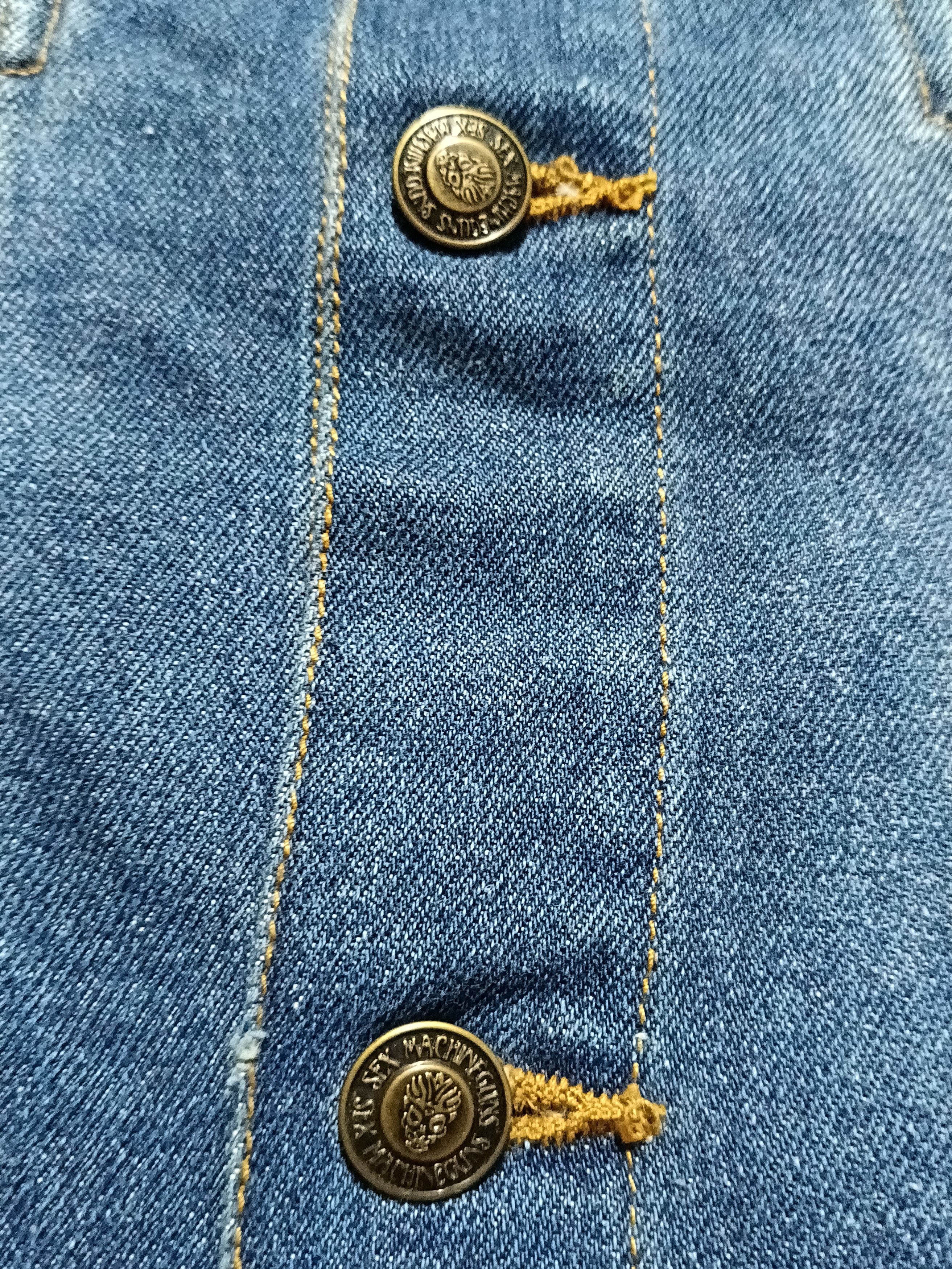 Other Sex MachineGuns Japanese Heavy Metal Fire Denim Jacket Size US M / EU 48-50 / 2 - 6 Thumbnail