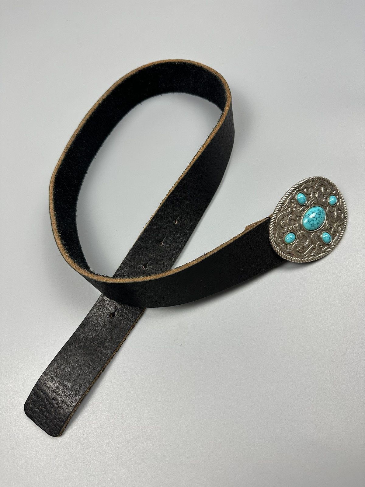 Designer × Genuine Leather × Vintage Vintage Genuine Leather Misch Masch Belt Size 32 - 6 Thumbnail