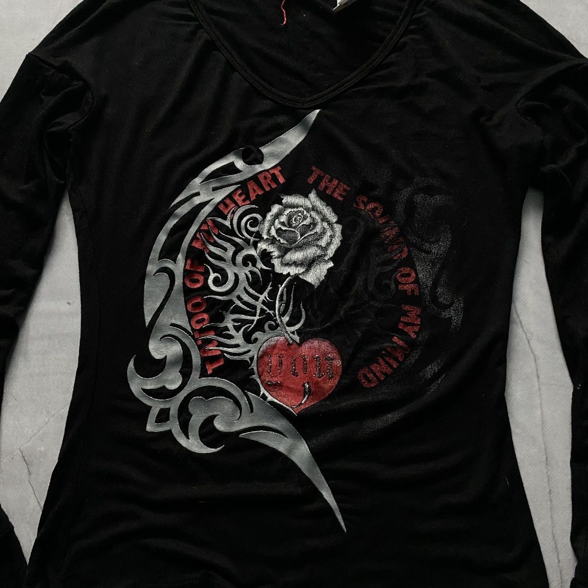 Cop Copine Y2K Punk Strap Long Sleeve T-Shirt Hysteric Glamour Style Size S / US 4 / IT 40 - 2 Thumbnail