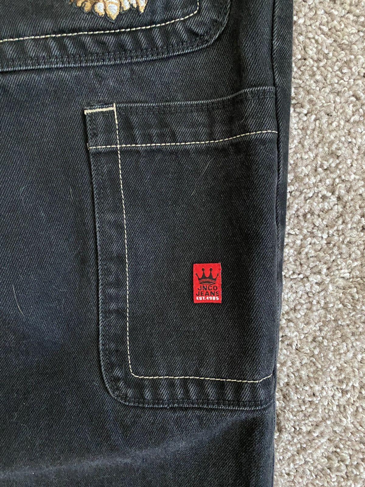 JNCO JNCO Skull Jeans Size US 34 / EU 50 - 4 Thumbnail