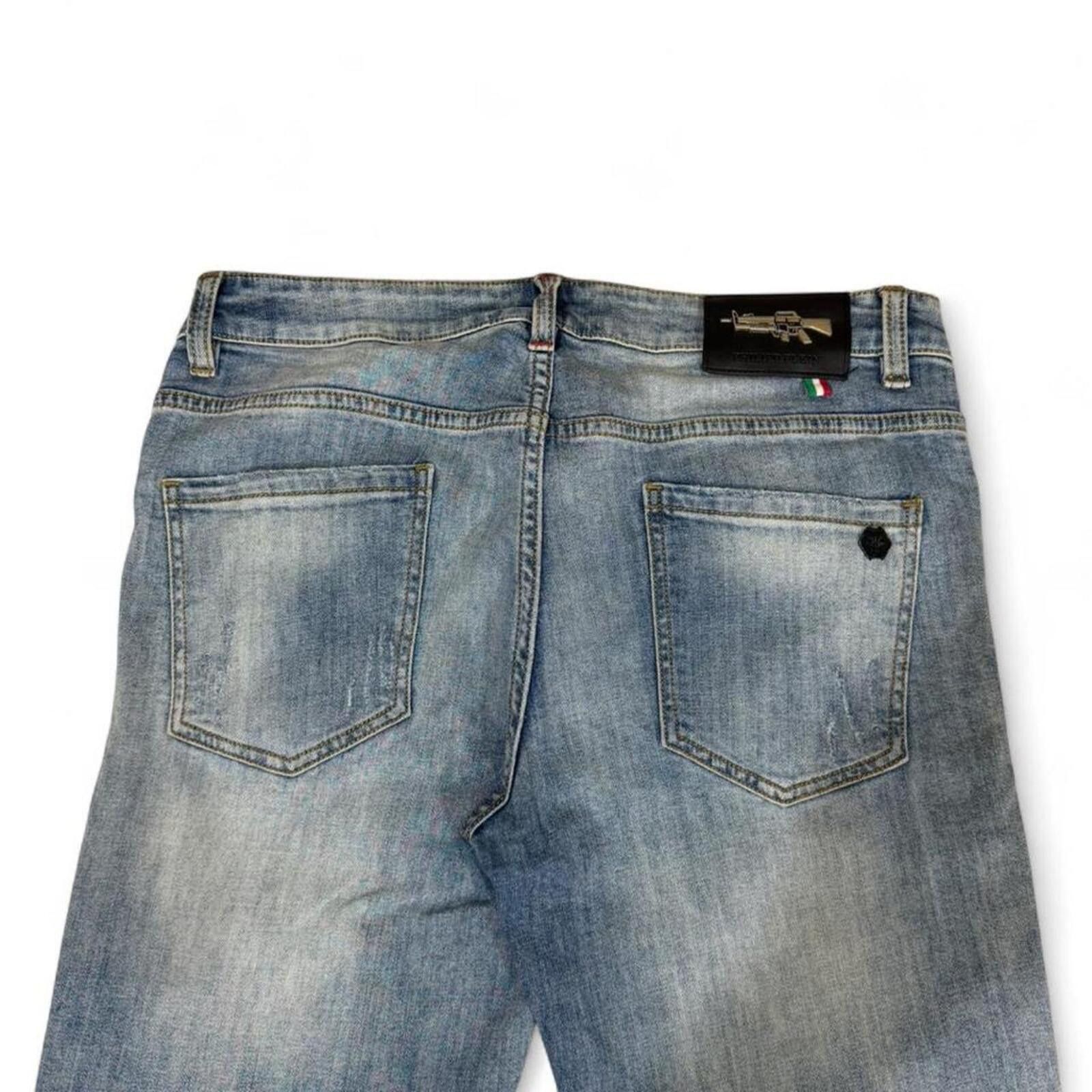 True Religion Philipp Plein skinny fit denim jeans Size 33" - 4 Thumbnail