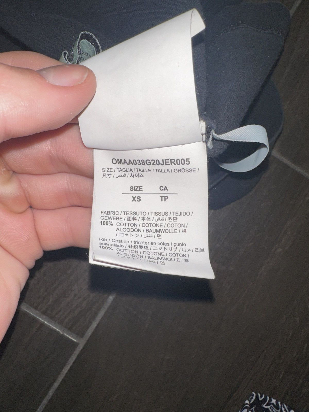 Off-White Off-White Caravaggio Tee Black Size US L / EU 52-54 / 3 - 6 Thumbnail