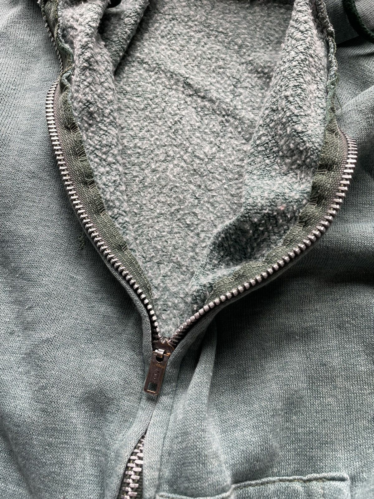 RRL Ralph Lauren Vintage 1950s Faded Green Hoodie Size M Talon Zipper Size US M / EU 48-50 / 2 - 10 Thumbnail