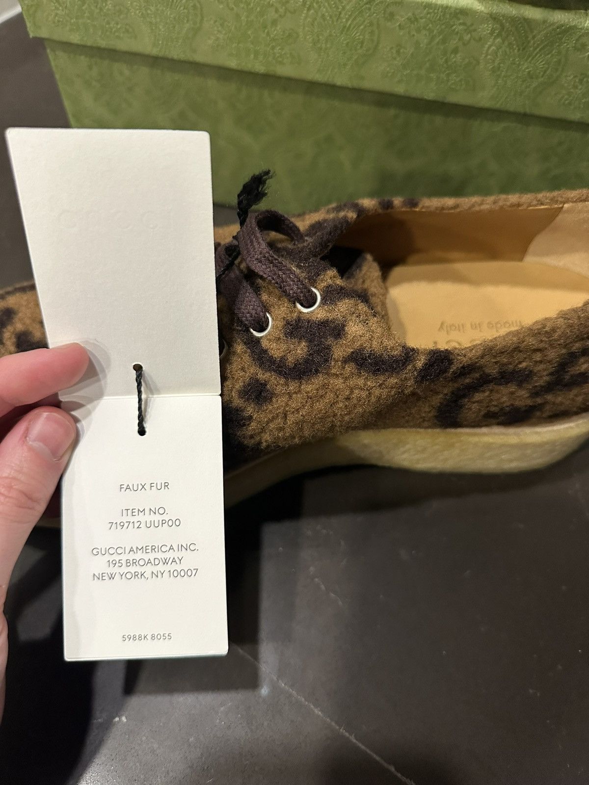 Gucci GUCCI WOOL LEATHER SNEAKER HOPPER GG CAMEL EBONY Size US 10 / EU 43 - 8 Thumbnail