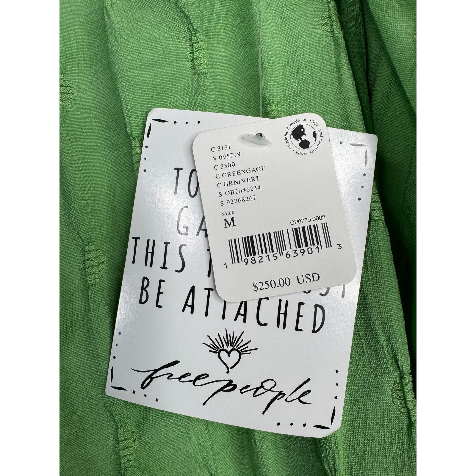Free People Free People NEW Primmy Midi Dress Size Medium Green Size M / US 6-8 / IT 42-44 - 11 Thumbnail