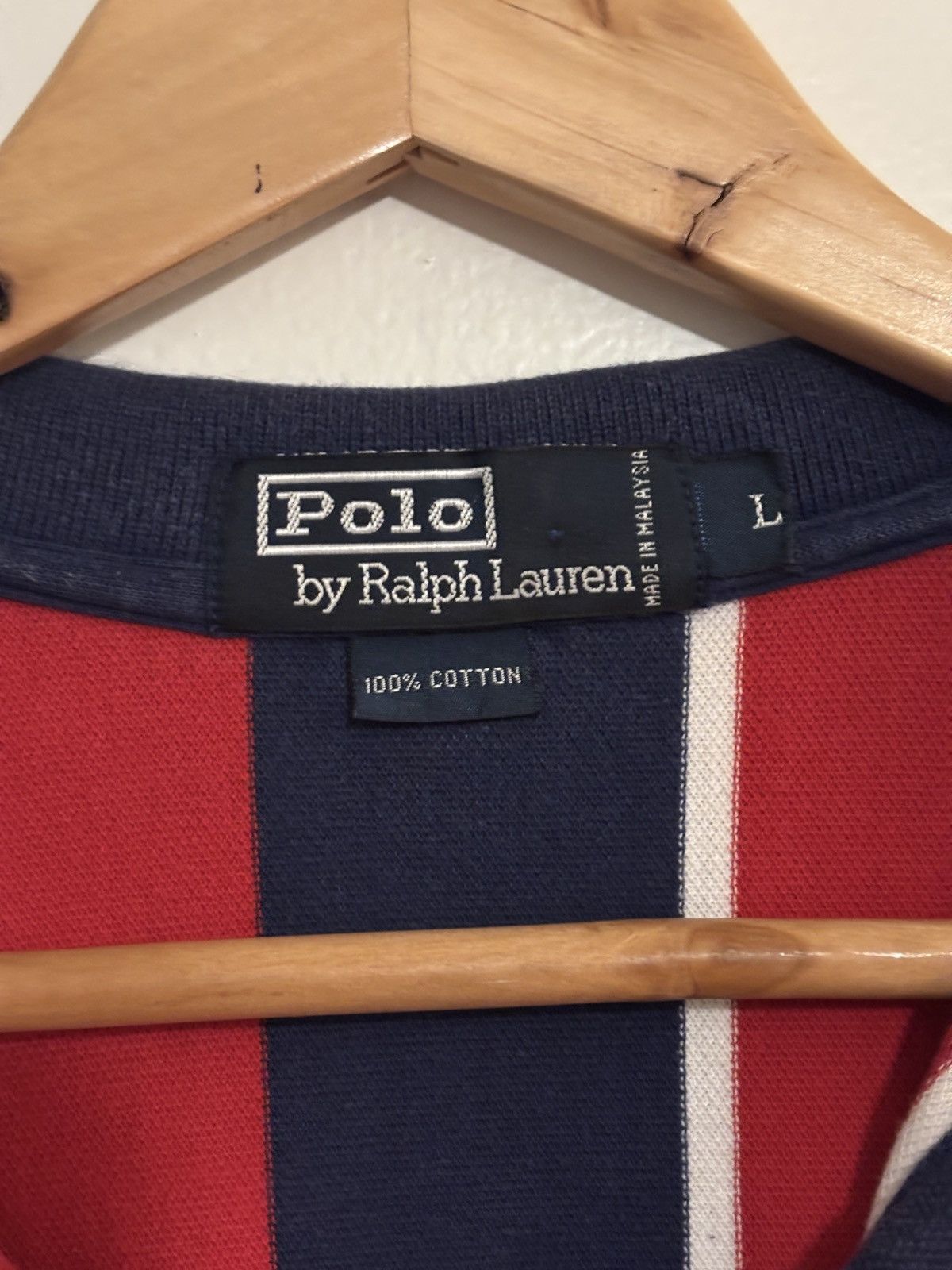 Polo Ralph Lauren Polo Ralph Lauren Golf Patch Striped Polo Size US L / EU 52-54 / 3 - 4 Thumbnail