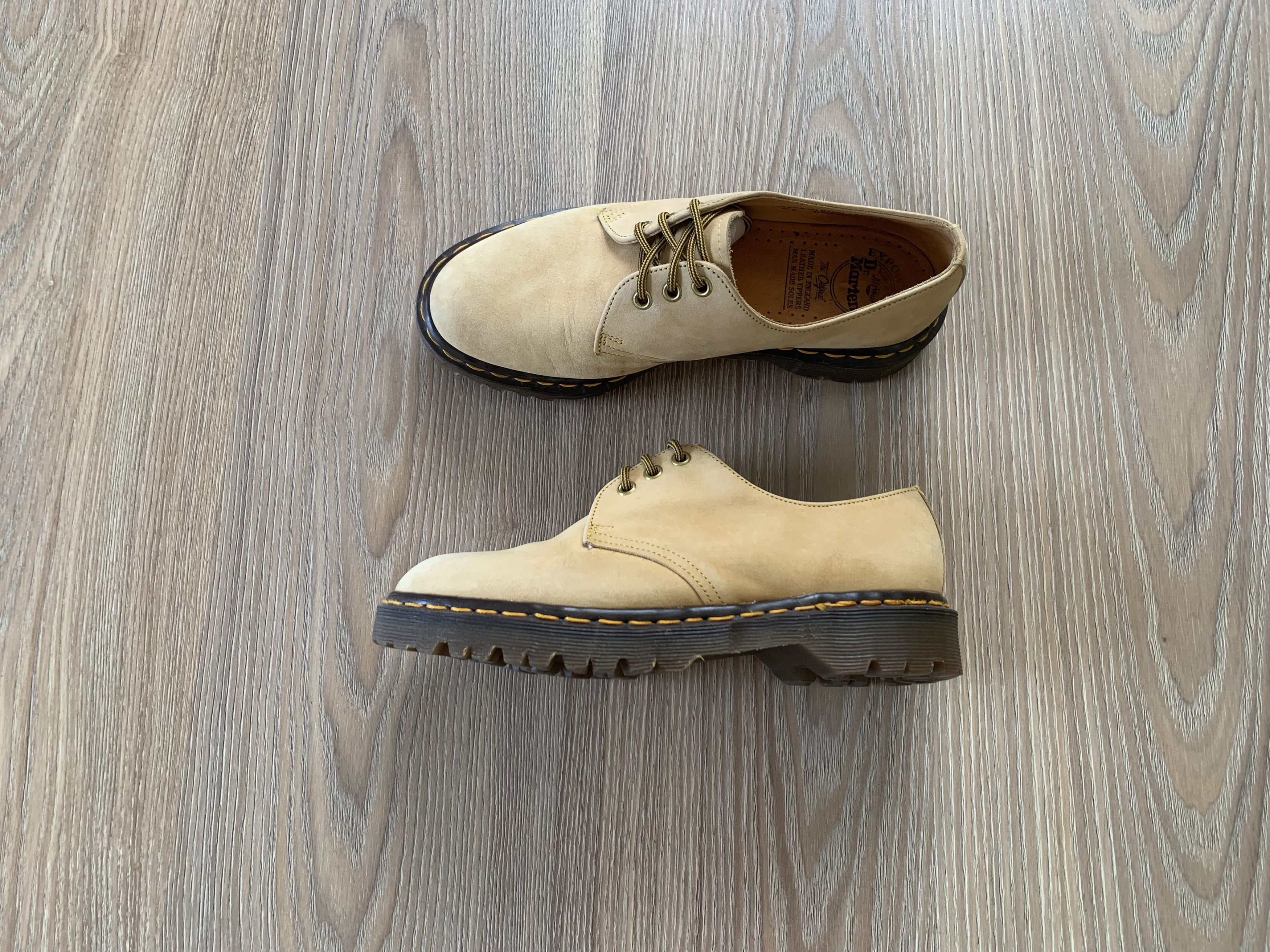 Dr. Martens Dr. Martens Men's Leather Oxfords Savannah Light Tan Unisex Size US 7 / EU 40 - 14 Thumbnail