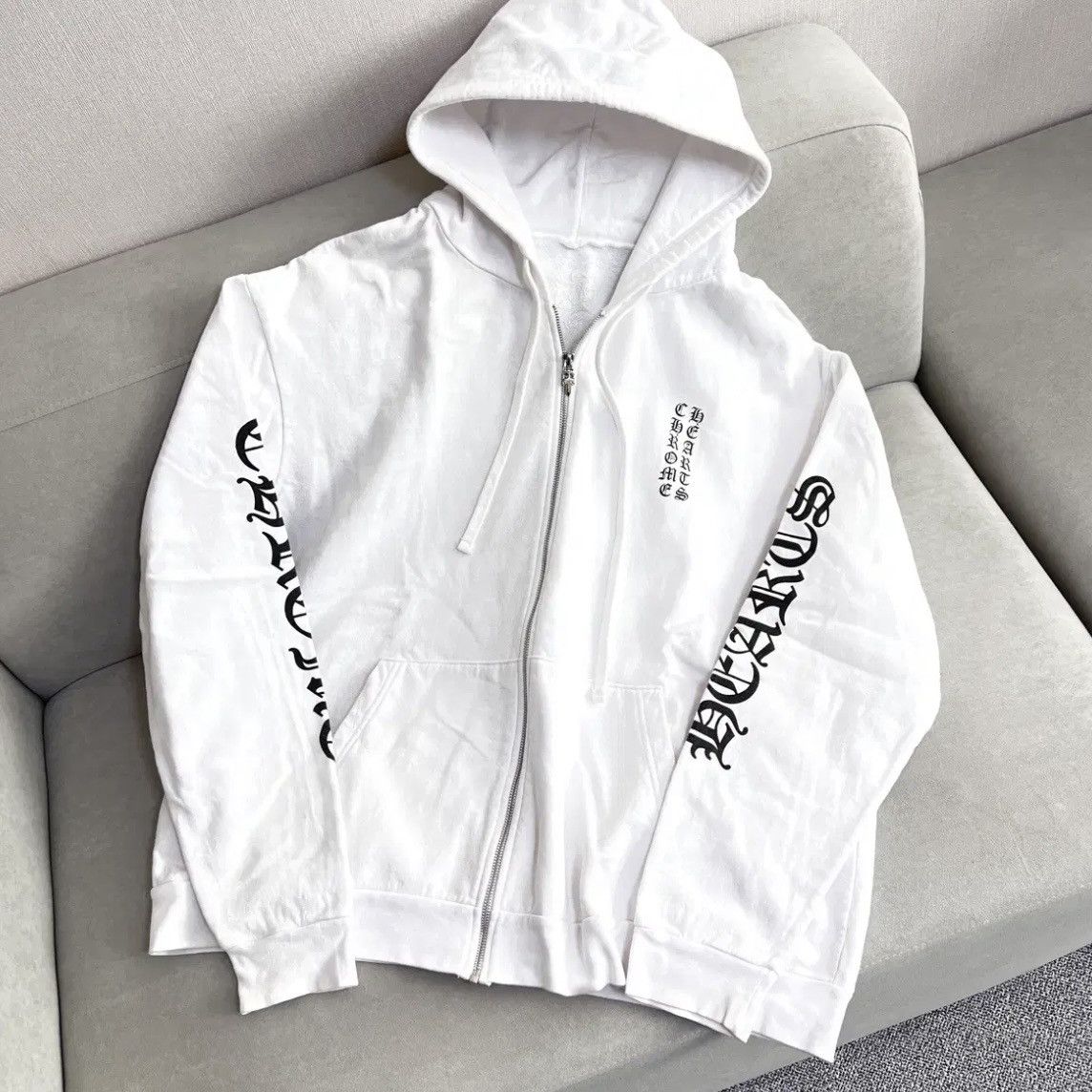 Chrome Hearts Vertical Logo Dagger Zipup Hoodie Size US XL / EU 56 / 4 - 1 Thumbnail