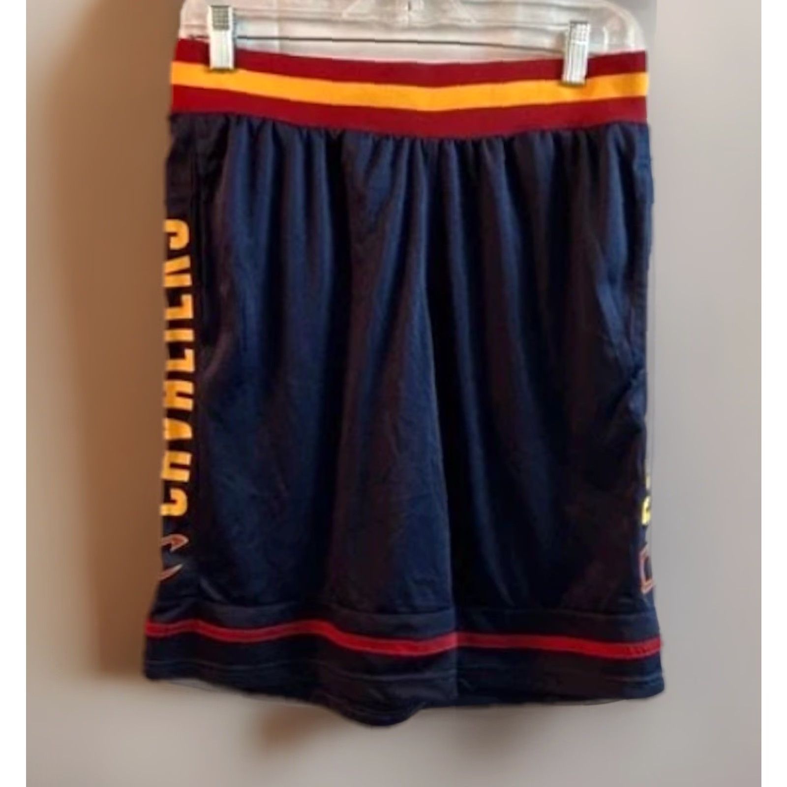 NBA NBA Men’s Cleveland Cavaliers Away Team Colors Basketball Shorts Med Blue Mens Regular Medium Colorful Biker 90s (if applicable) Size US 31 - 2 Thumbnail