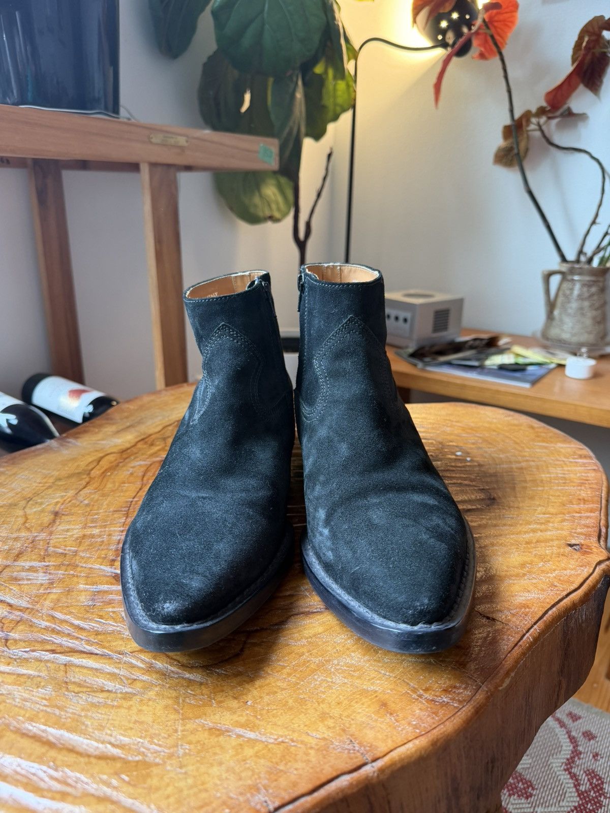 Maison Margiela Maison Margiela Western/Cowboy Lukas Suede Boots Black Size US 11 / EU 44 - 3 Thumbnail