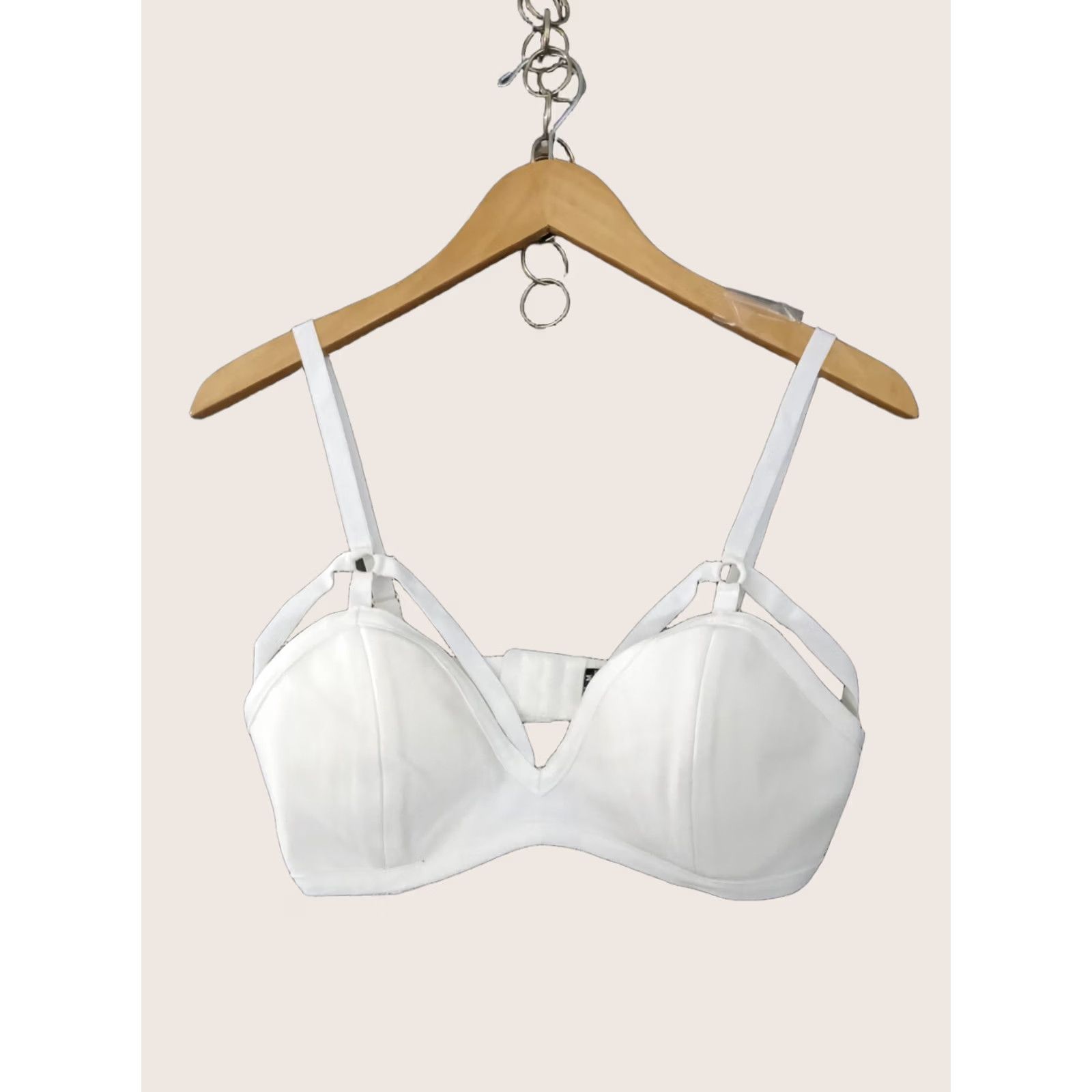 Vintage Codigo Sexy Strappy White Women's Bra M Size ONE SIZE - 1 Thumbnail