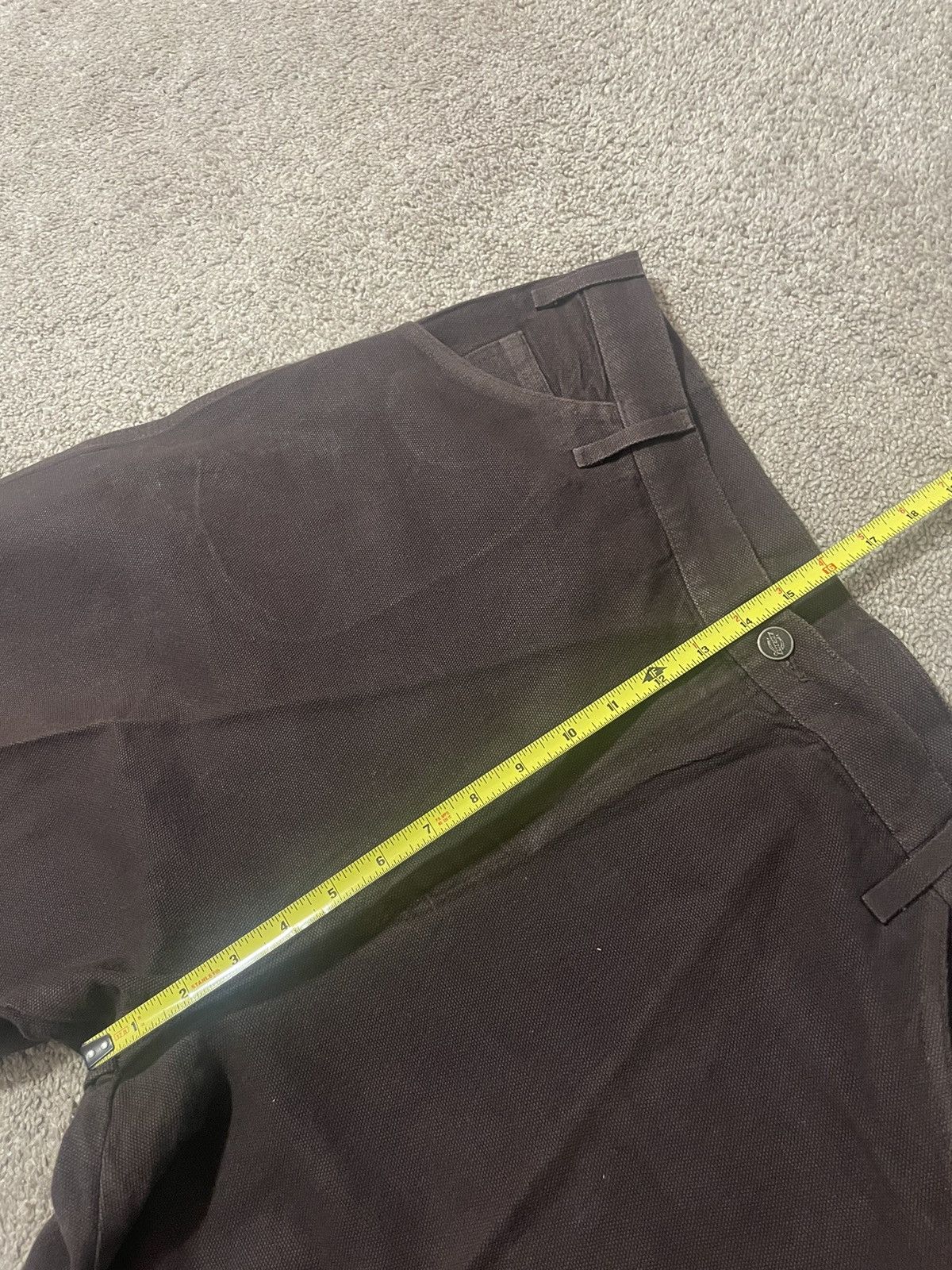 Dickies Dickies Carpenter Canvas Dark Brown Jeans Mens Size 42/30 Size US 42 / EU 58 - 6 Thumbnail