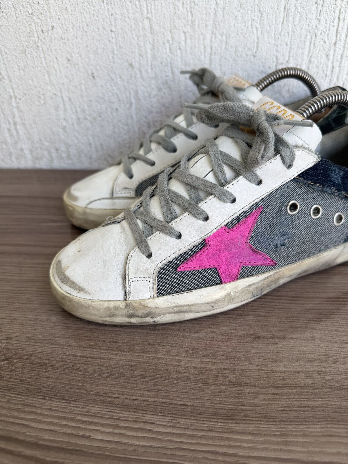Golden Goose Pink star superstar trainers Size US 8 / IT 38 - 3 Thumbnail