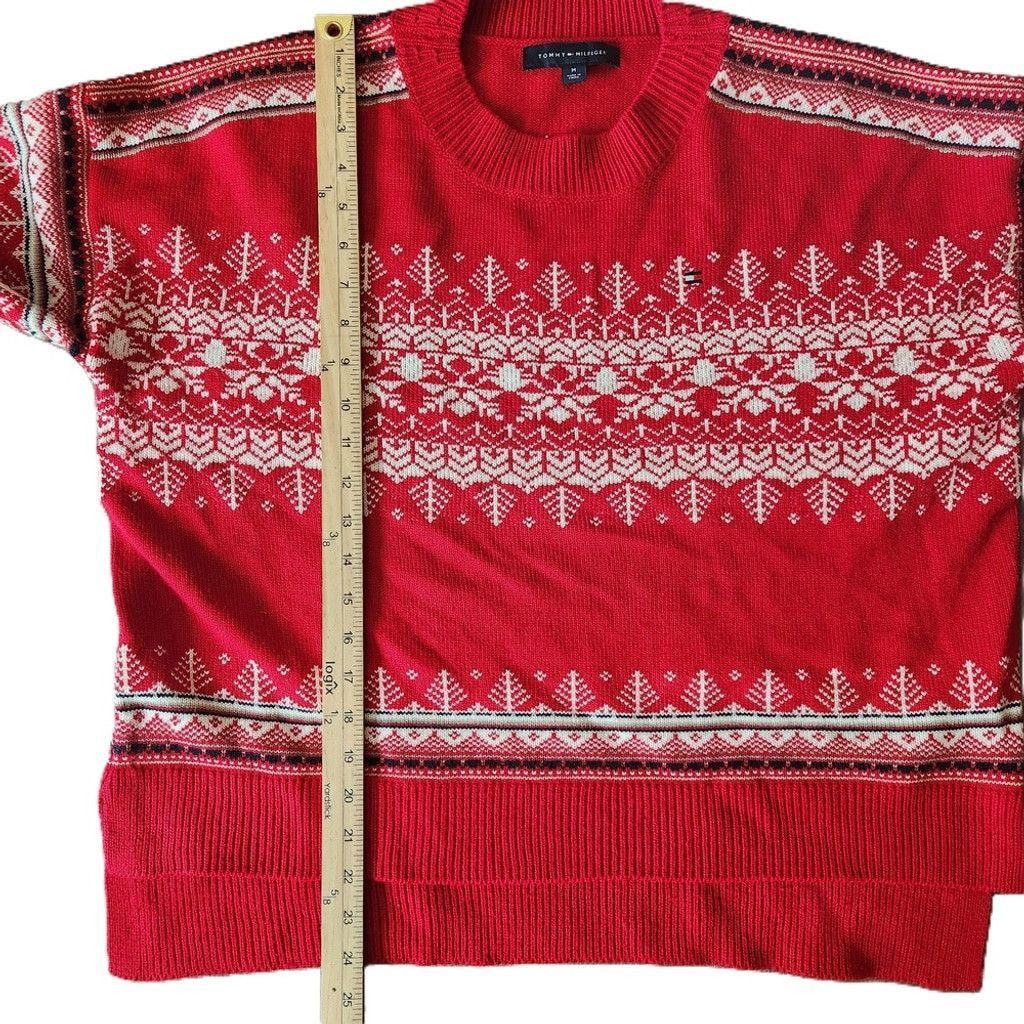 Tommy Hilfiger Tommy Hilfiger Womens Red Sweater Size M Size M / US 6-8 / IT 42-44 - 8 Thumbnail