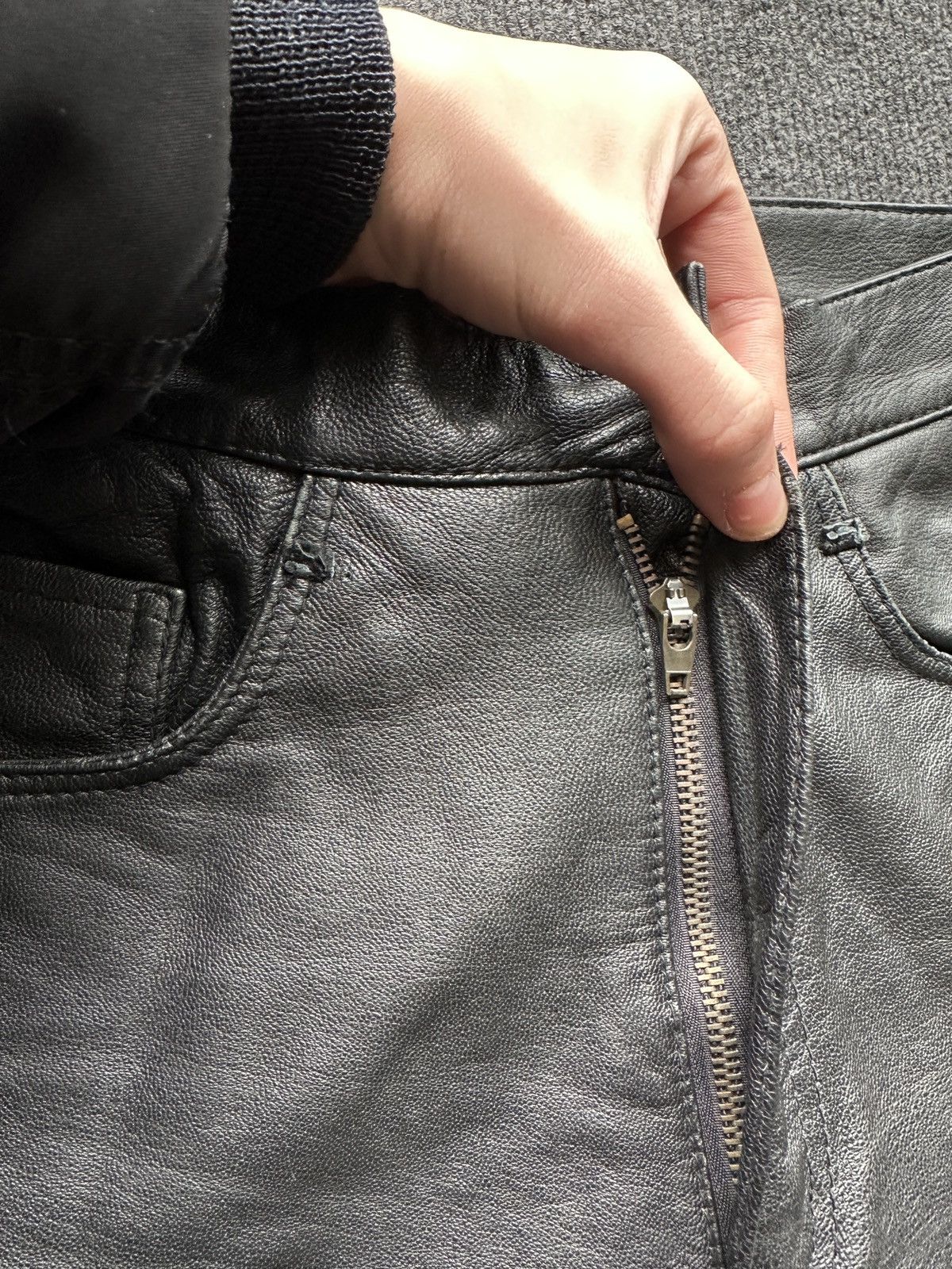 Apollo APOLLO 🚨SWISS DESIGN leather pants motorcycles LUXURY Y2K Size 27" / US 4 / IT 40 - 8 Thumbnail