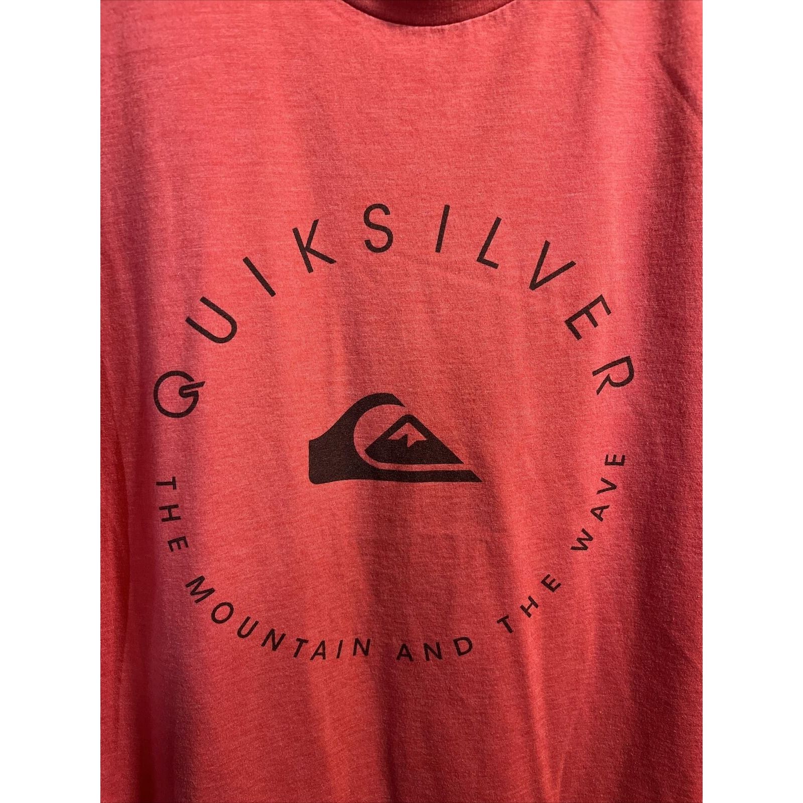 Quiksilver Quicksilver Men’s L Red SS Cotton The Mountain Wave T-Shirt Size US L / EU 52-54 / 3 - 4 Thumbnail
