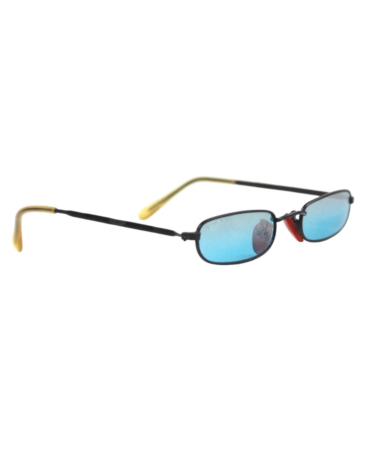 Hysteric Glamour 2000S JAPANESE MADE BLUE LENSES MICRO OVAL SUNGLASSES Size ONE SIZE - 3 Thumbnail