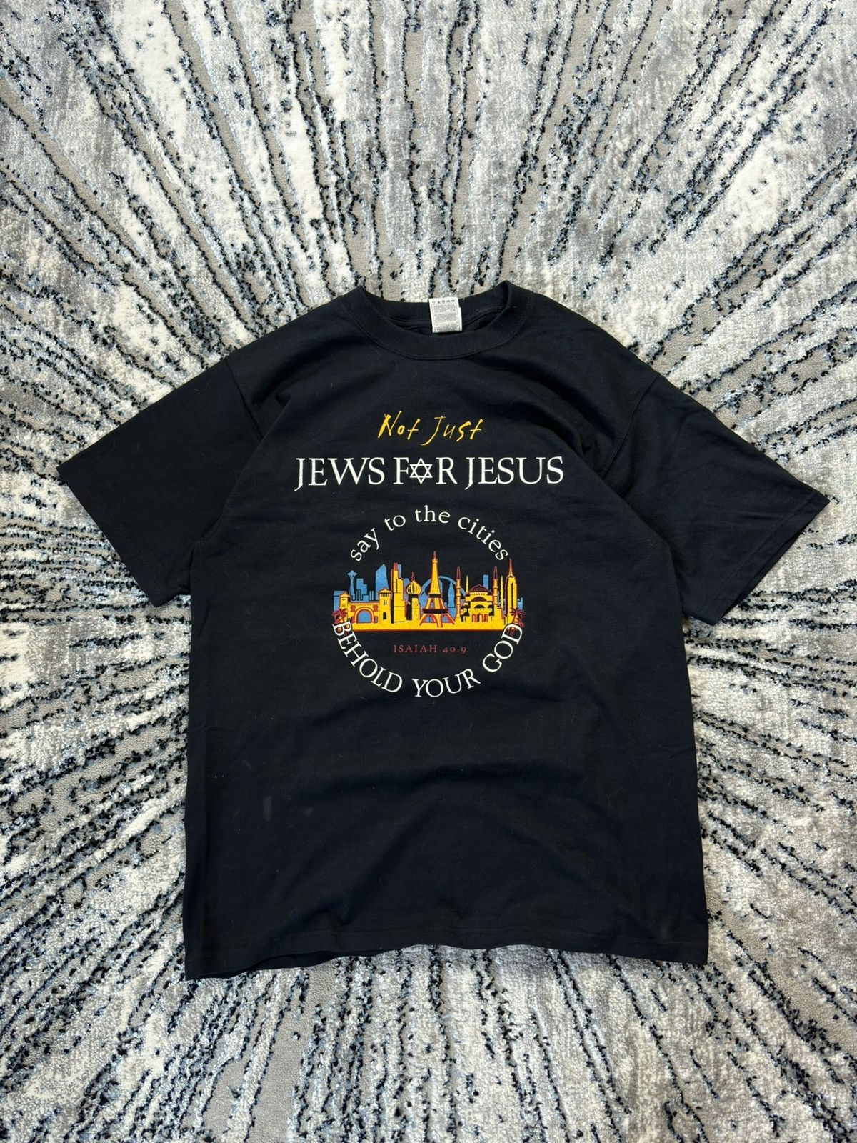 Vintage Vintage 90s Jews For Jesus Tee Religion USA Streetwear War Size US L / EU 52-54 / 3 - 1 Thumbnail