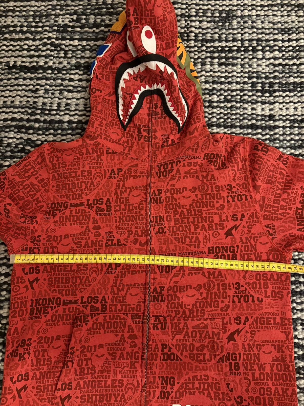 Bape Red XXV Bape hoodie Size US XL / EU 56 / 4 - 20 Thumbnail
