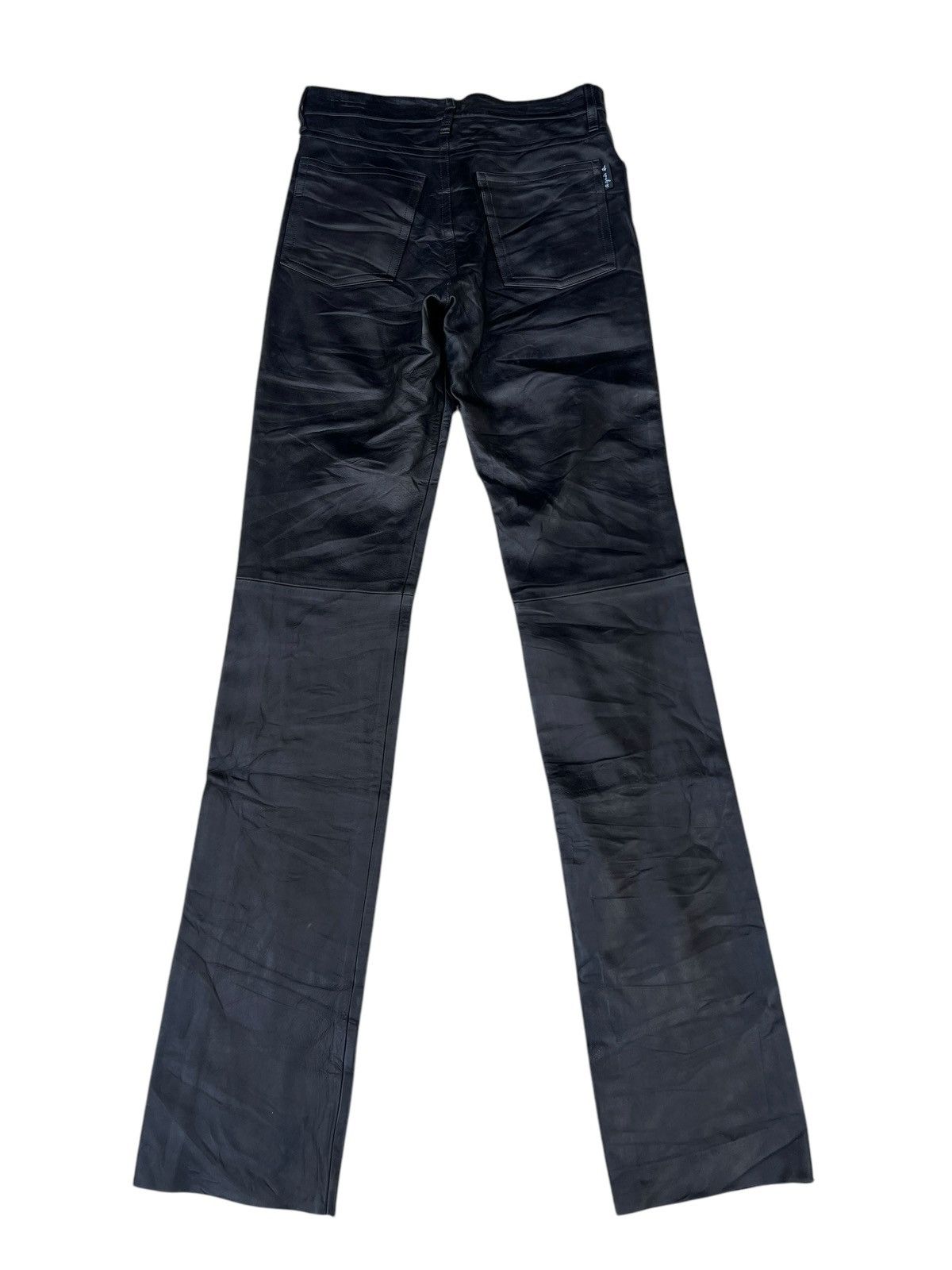 agnes b. VTG Agnes B. Homme Paris France Napa Sheepskin Leather Jeans Size US 28 / EU 44 - 14 Thumbnail