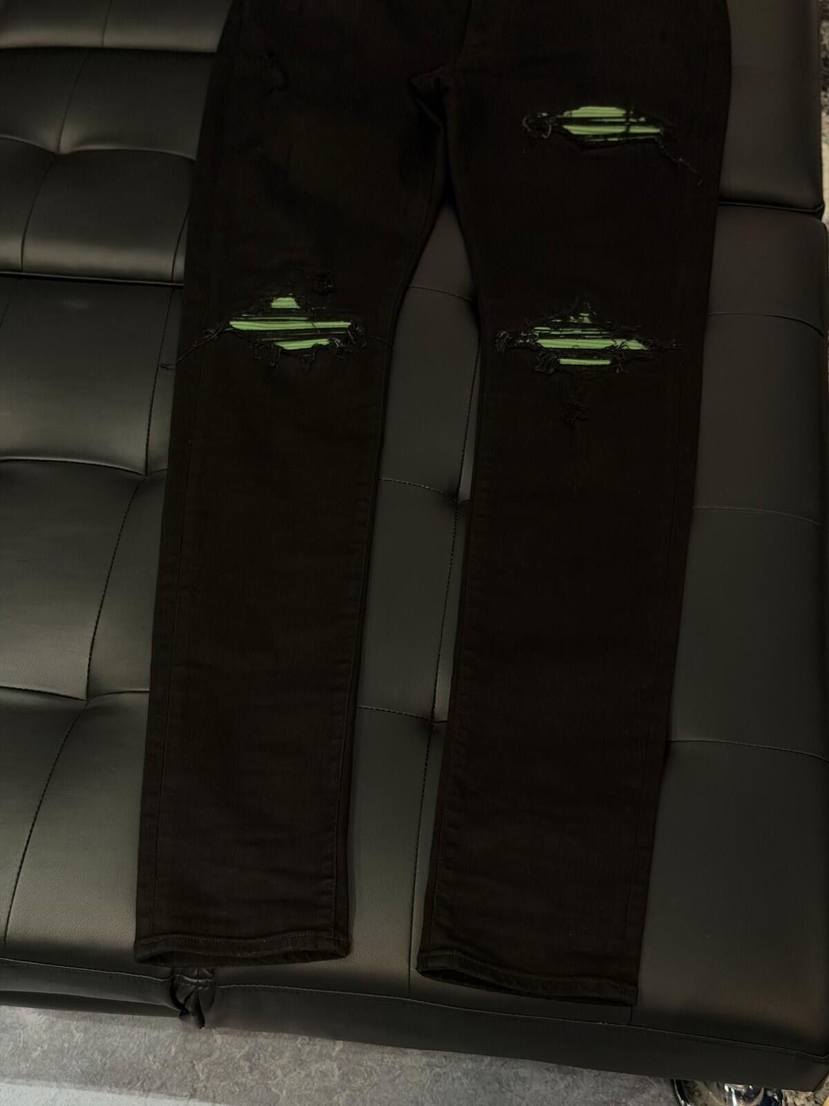 Amiri Size 36 - Amiri Black Green Jeans 100% Authentic Size US 36 / EU 52 - 6 Thumbnail