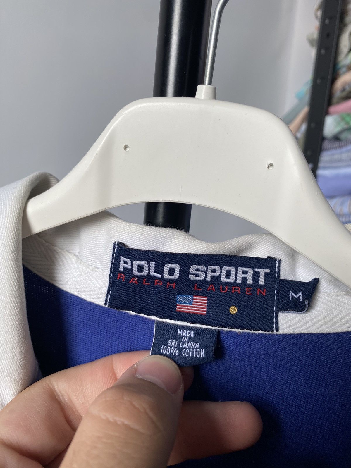 Polo Ralph Lauren 🔥Polo Sport Ralph Lauren Rugby Striped Polo Sweatshirt Size US M / EU 48-50 / 2 - 3 Thumbnail