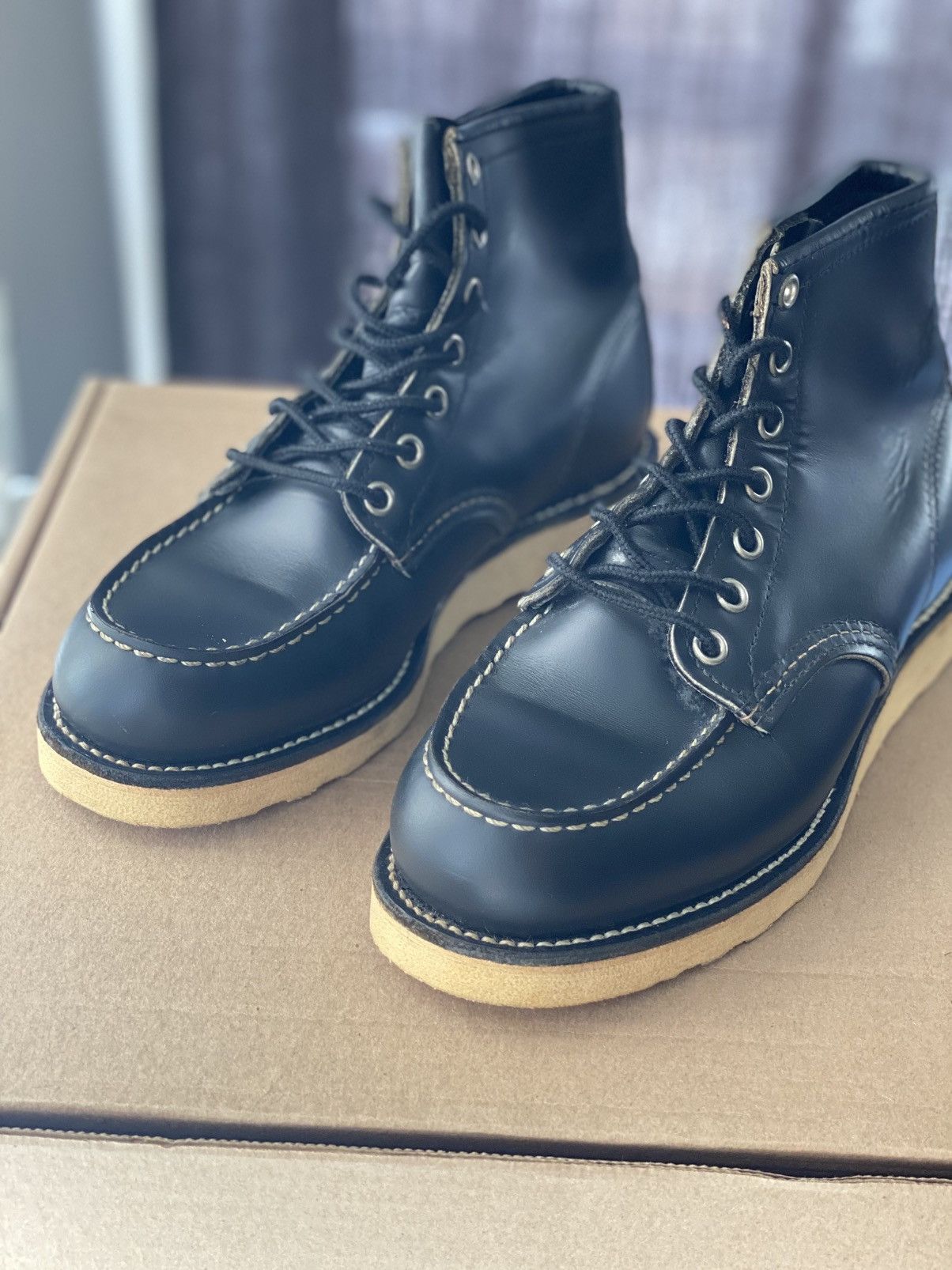 Leather × Red Wing Vintage 90s Red Wing USA 8179 moc toe s Size US 5 / EU 37 - 3 Thumbnail