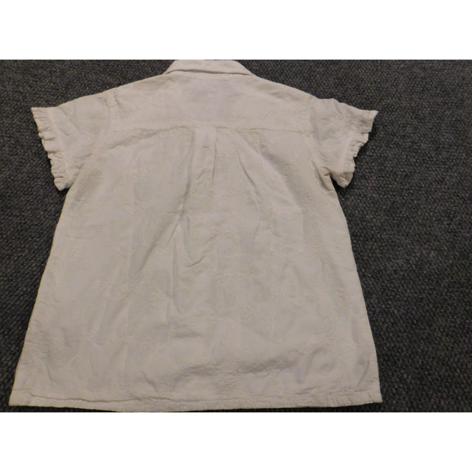 Sugar Plum Pretty Sugar Woman Pajama Top M White Solid Long Sleeve Rayon Button Down Camisole Style Cartoon Womens M Size M / US 6-8 / IT 42-44 - 7 Thumbnail