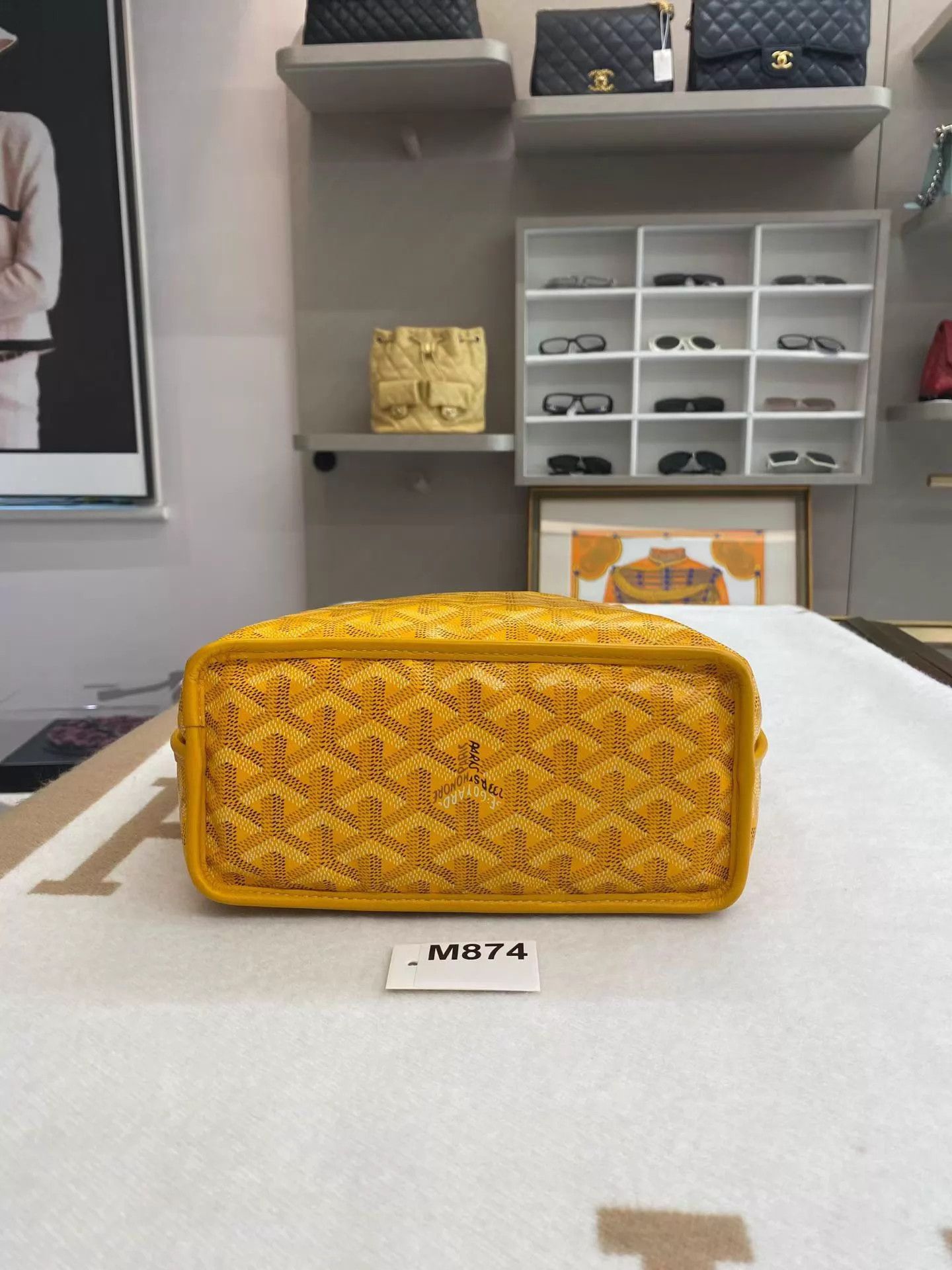 Goyard Goyard Anjou Mini Tote Yellow 20x10x20 19M874 New Size ONE SIZE - 8 Thumbnail