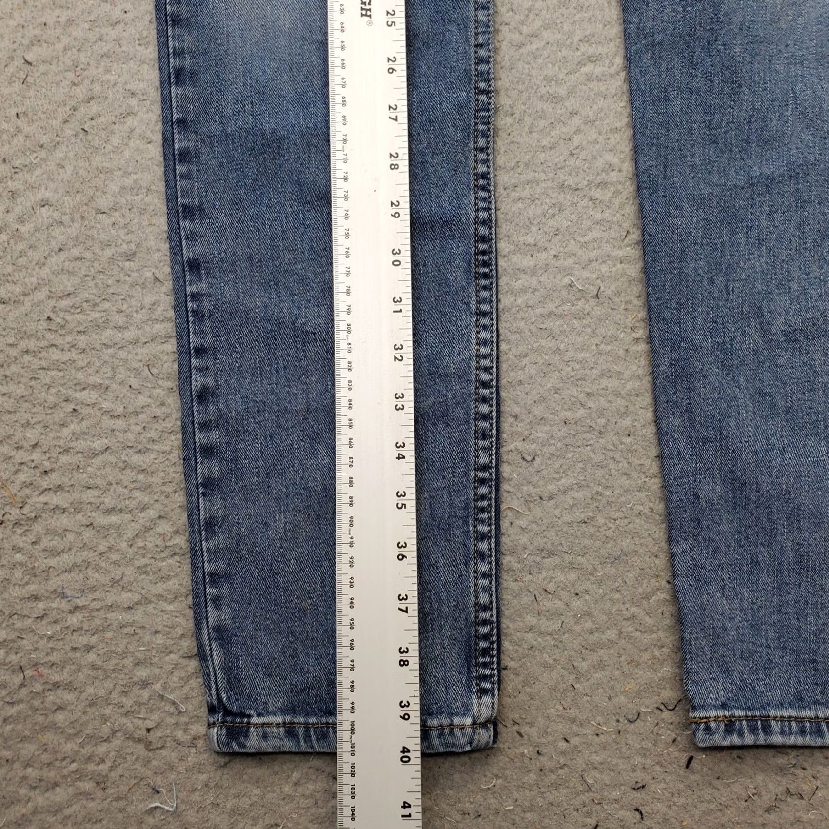 Levi's Levi's Mens Jeans 512 Blue Denim Straight Fit 32 x 32 5-Pocket Slim Regular Waist 16" Inseam 30" Vintage: No Size US 32 / EU 48 - 3 Thumbnail