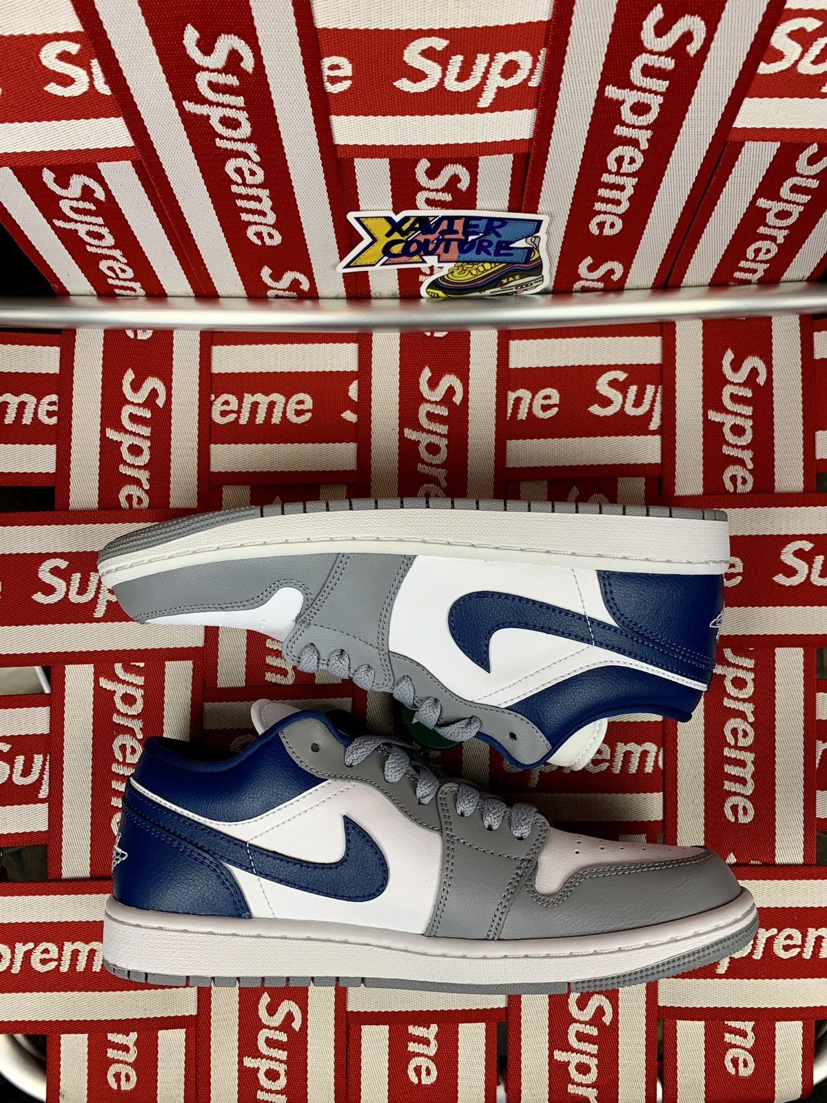 Jordan Brand × Nike Jordan 1 Low Stealth French Blue (Women’s size 9,5w) 8 men Size US 8 / EU 41 - 2 Thumbnail