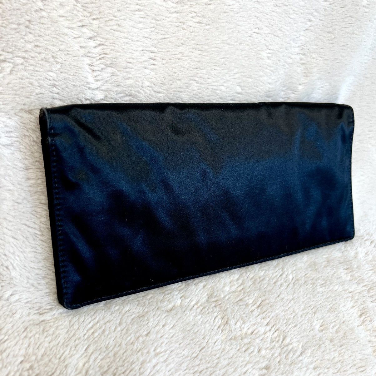 Marc Jacobs Sequin Black Satin Lightning Bolt Clutch