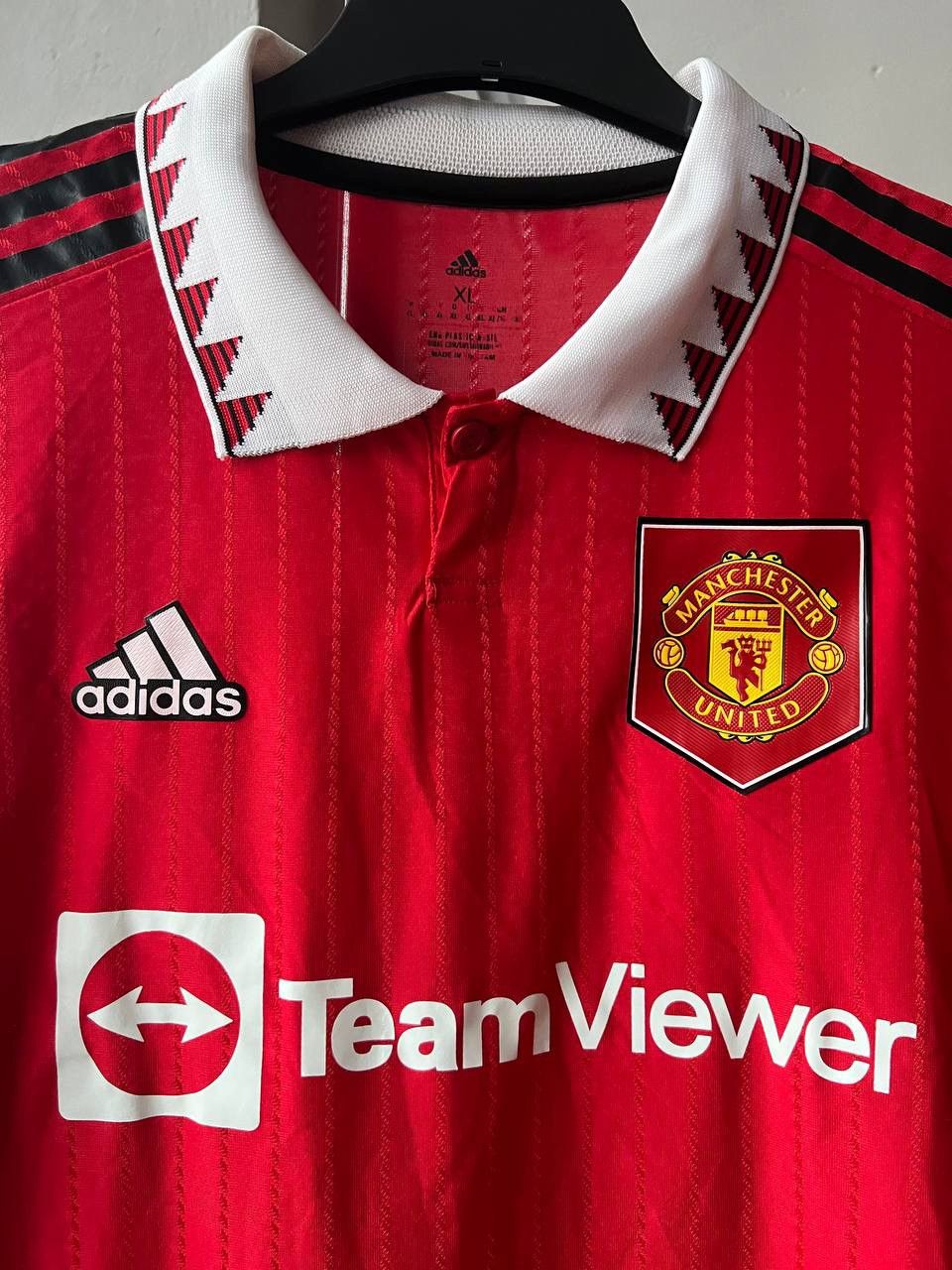 Adidas 2022/23 MANCHESTER UNITED HOME SOCCER JERSEY FOOTBALL SHIRT Size US XL / EU 56 / 4 - 4 Thumbnail