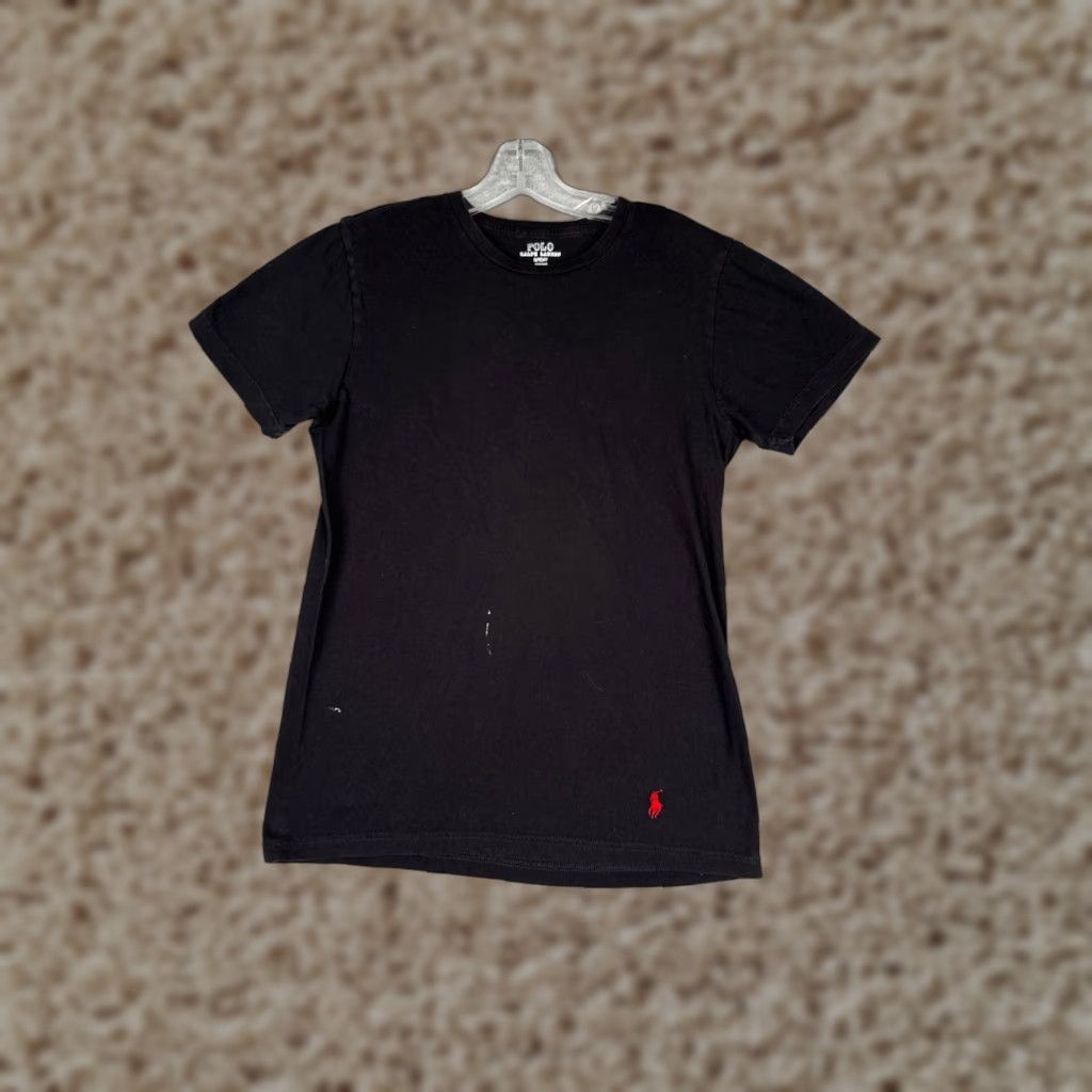 Ralph Lauren Ralph Lauren Polo Shirt Women Small Black Crew Neck Short Sleeve Cotton READ Womens Size S / US 4 / IT 40 - 1 Thumbnail