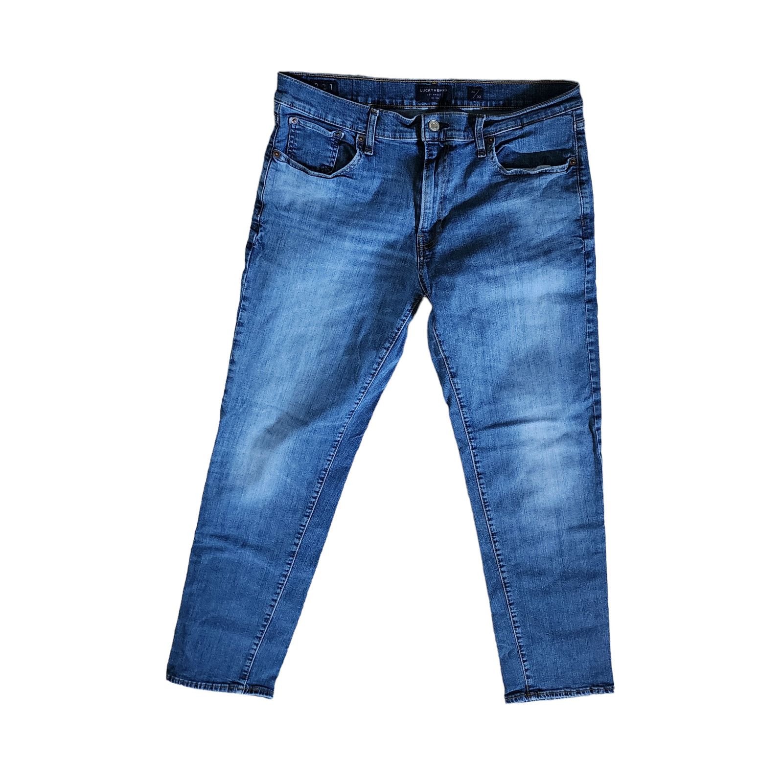 Lucky Brand Lucky Brand men skinny blue jeans 36W 32L Size US 36 / EU 52 - 2 Thumbnail