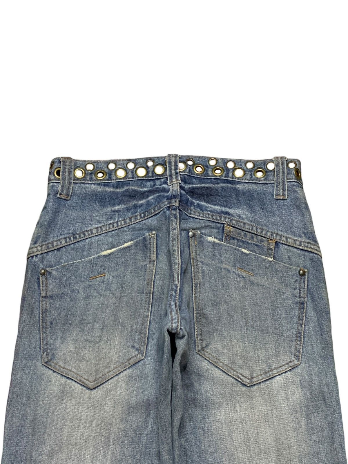 Japanese Brand × Kapital Vintage Japanese Brand Mud Wash Distressed Flare Jeans Size US 30 / EU 46 - 8 Thumbnail