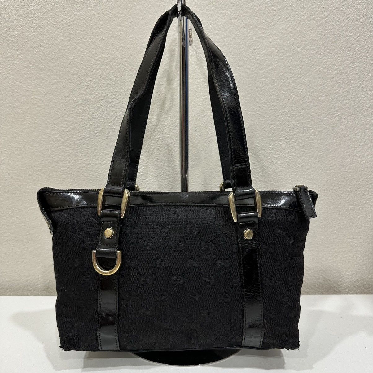 Gucci GUCCI GG CANVAS SMALL ABBEY TOTE BAG D RING 13 Size ONE SIZE - 3 Thumbnail