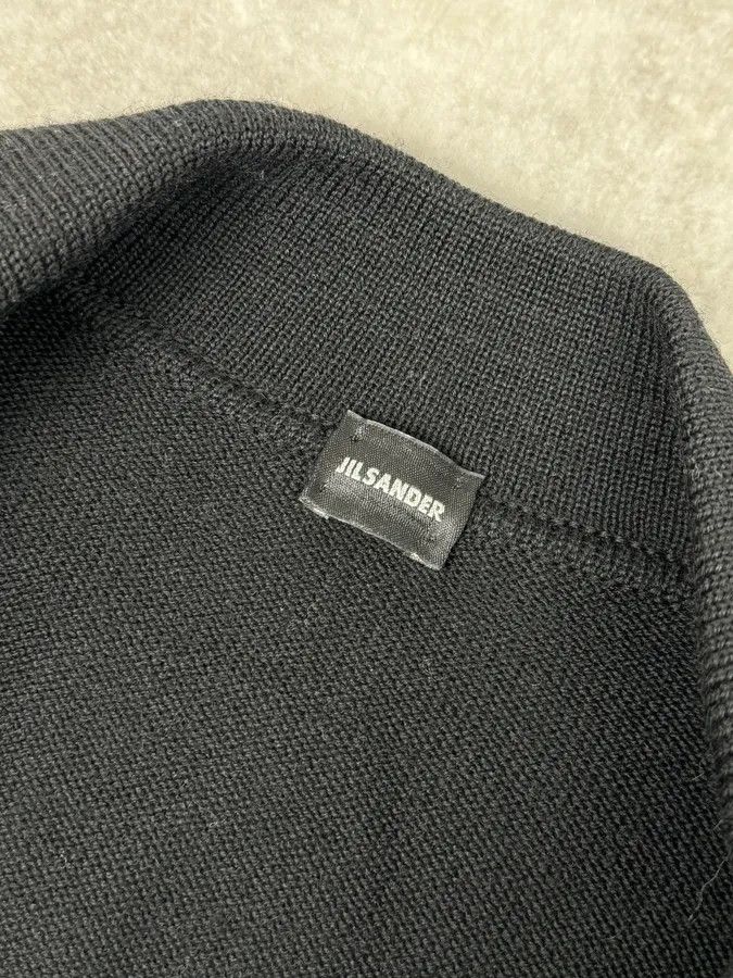 Jil Sander Jil Sander Black Wool & Grey Leather Jacket Size US M / EU 48-50 / 2 - 9 Thumbnail