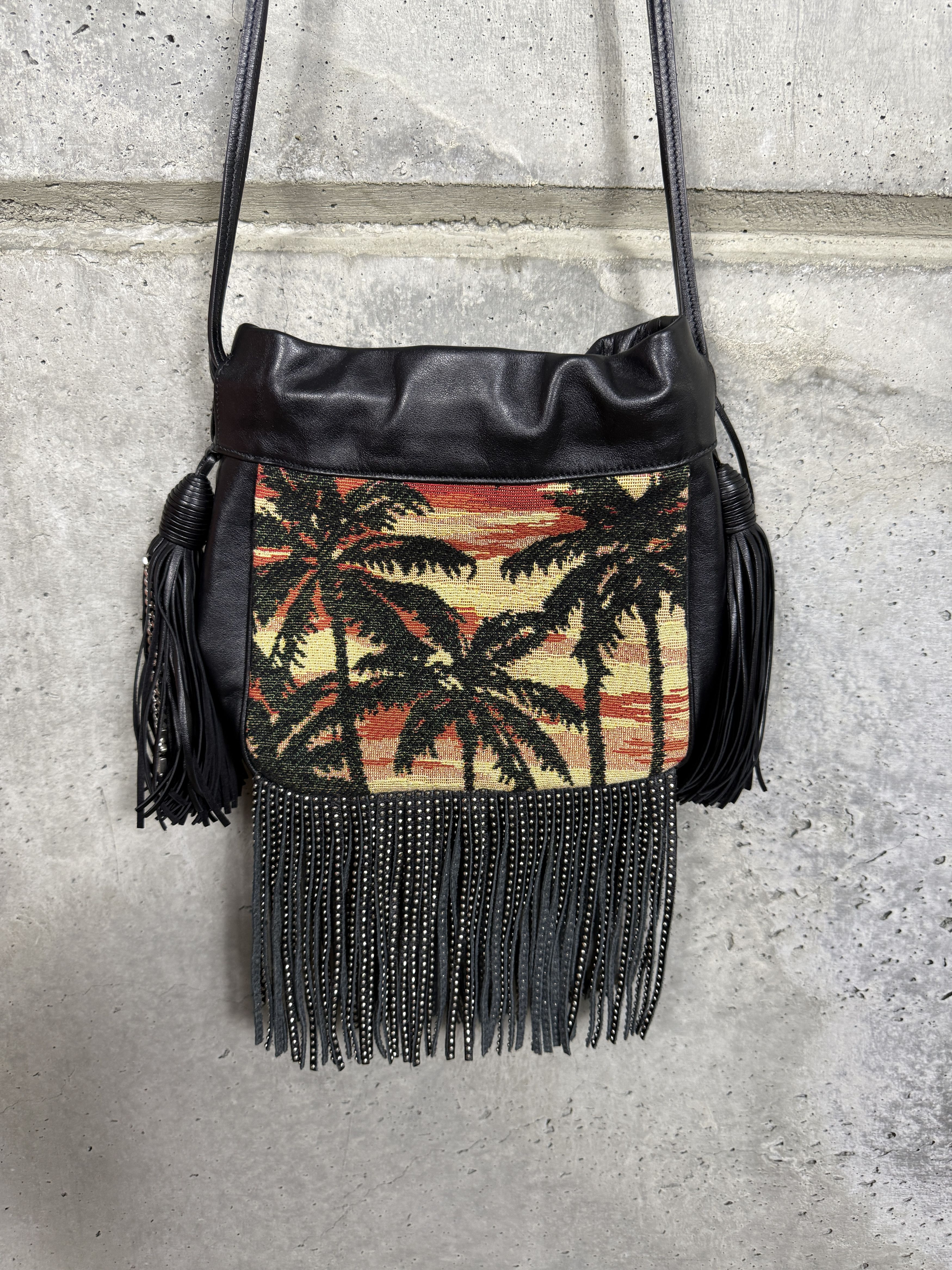 Saint Laurent Paris Saint Laurent Helena Sunset Fringe Bucket Bag Size ONE SIZE - 1 Thumbnail
