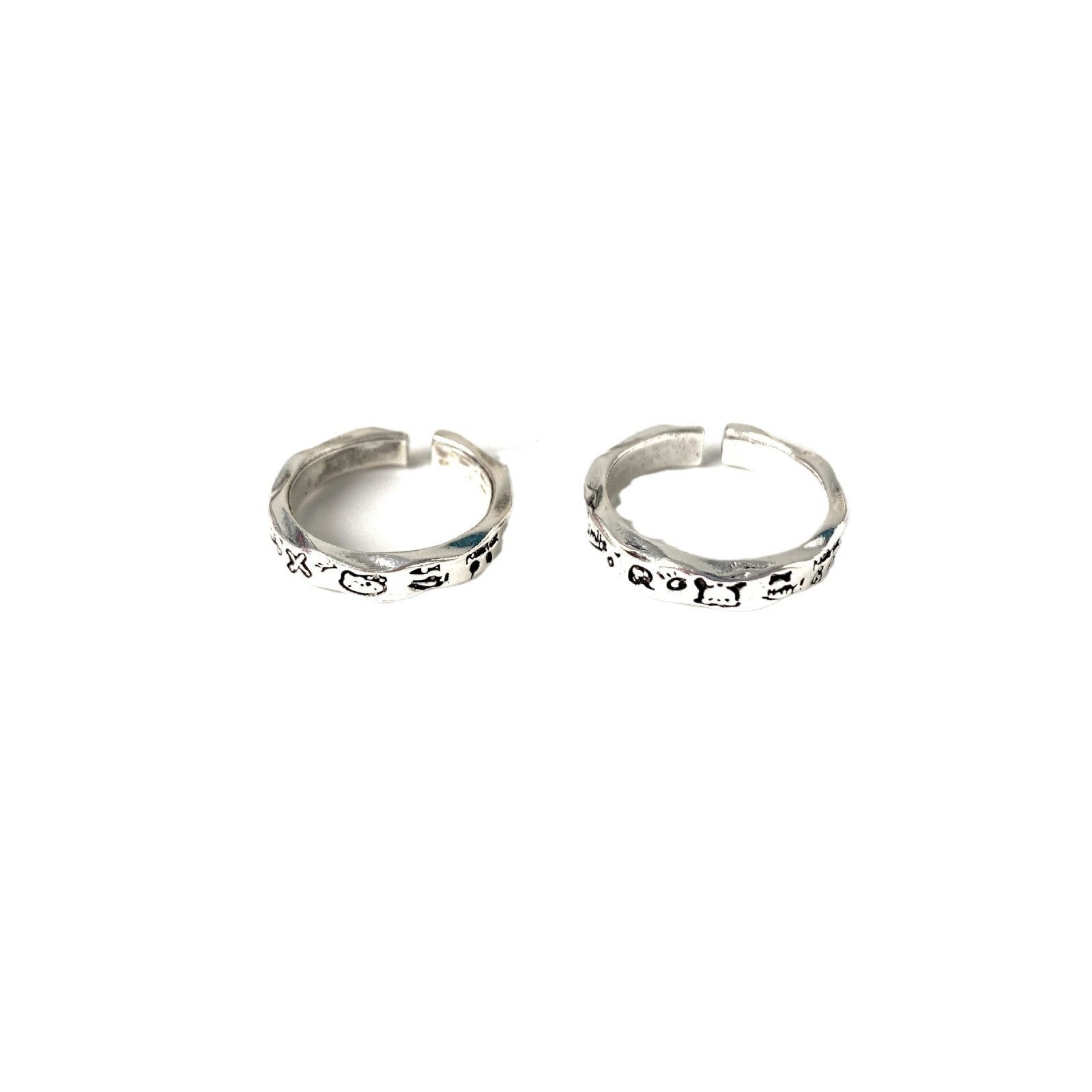 Jewelry Modern Jewelry Rings Open Size Chrome Ring (Size 7-13) Size ONE SIZE - 5 Thumbnail
