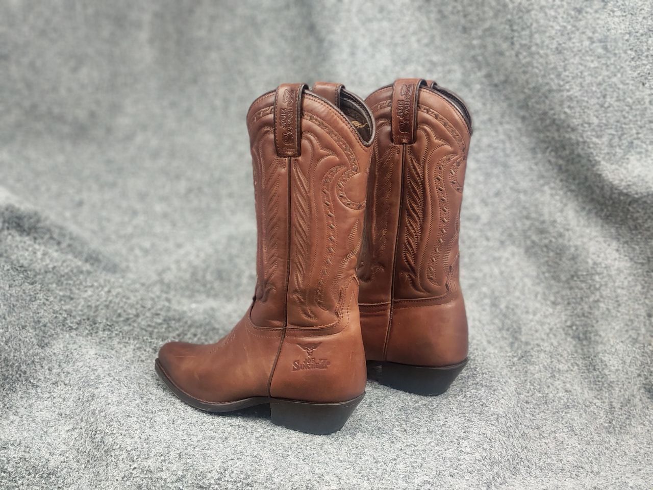 Sancho Boots Vintage 90's Joe Sanchez embroidered Western Cowboy Boots Size US 7 / IT 37 - 9 Thumbnail