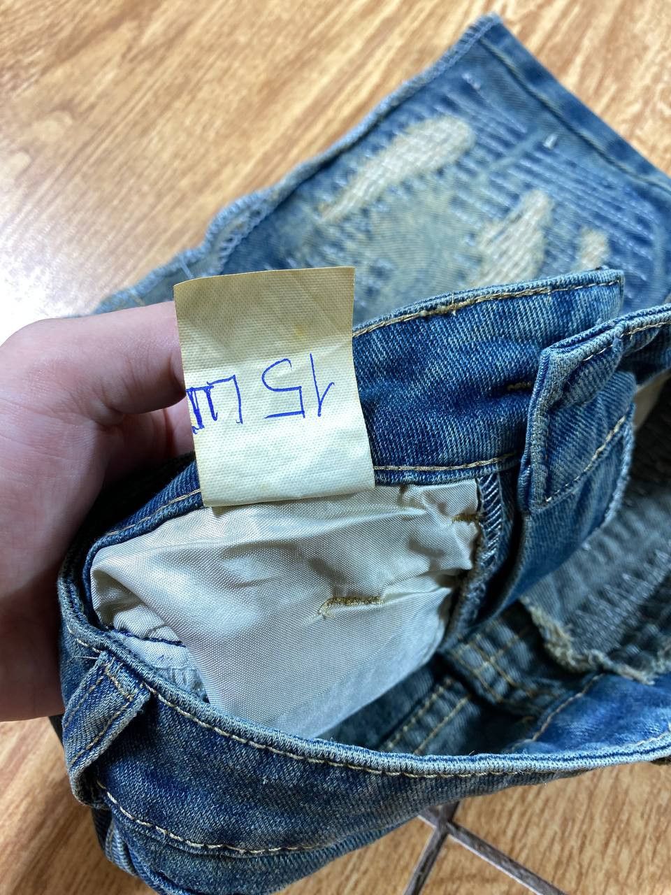 Japanese Brand × Vintage Y2K Vintage Topshop Distressed Denim Mini Skirt Size 34" / US 12 / IT 48 - 10 Thumbnail