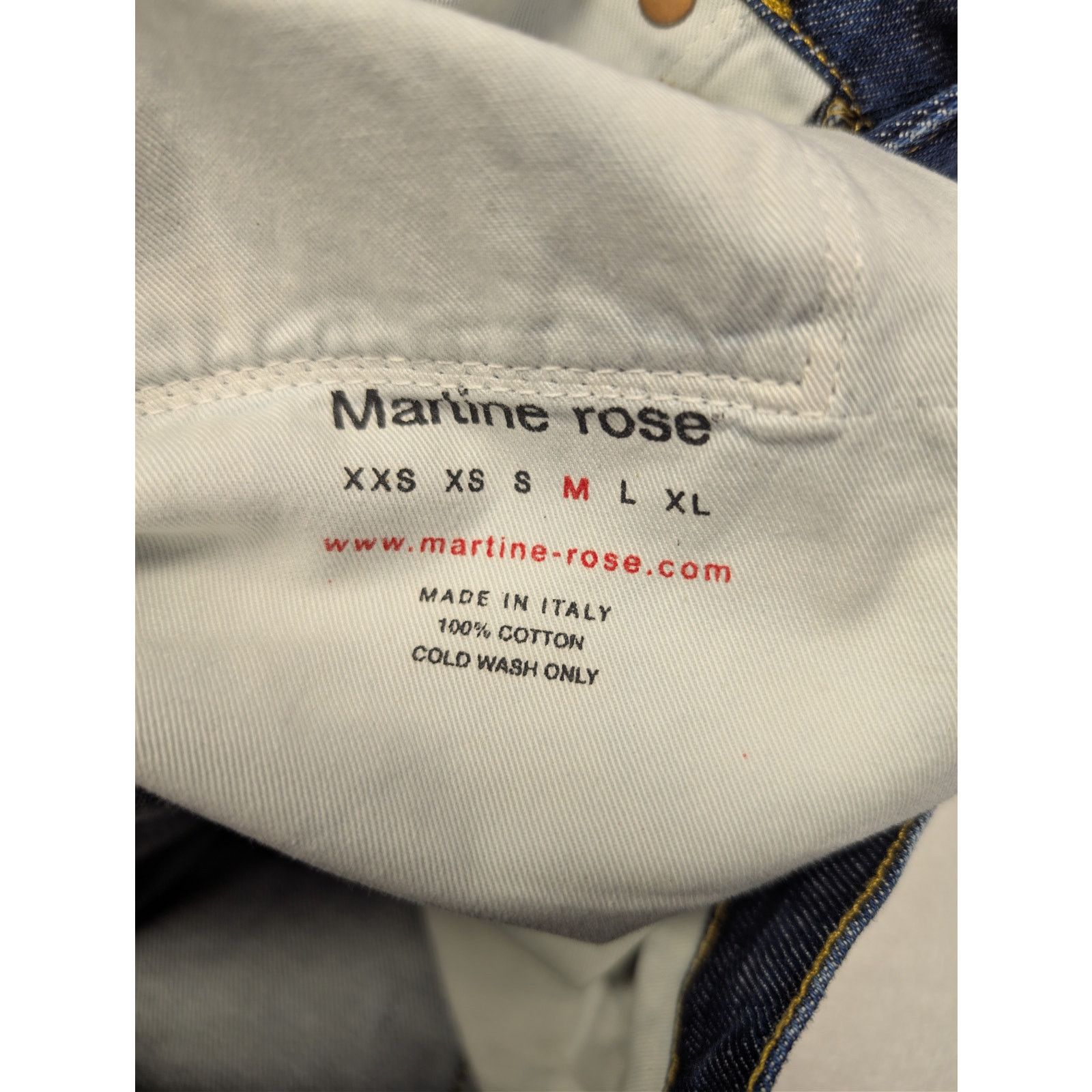 Martine Rose o1rshd1 Zip Denim Jean Short in Blue Acid Size US 32 / EU 48 - 15 Thumbnail