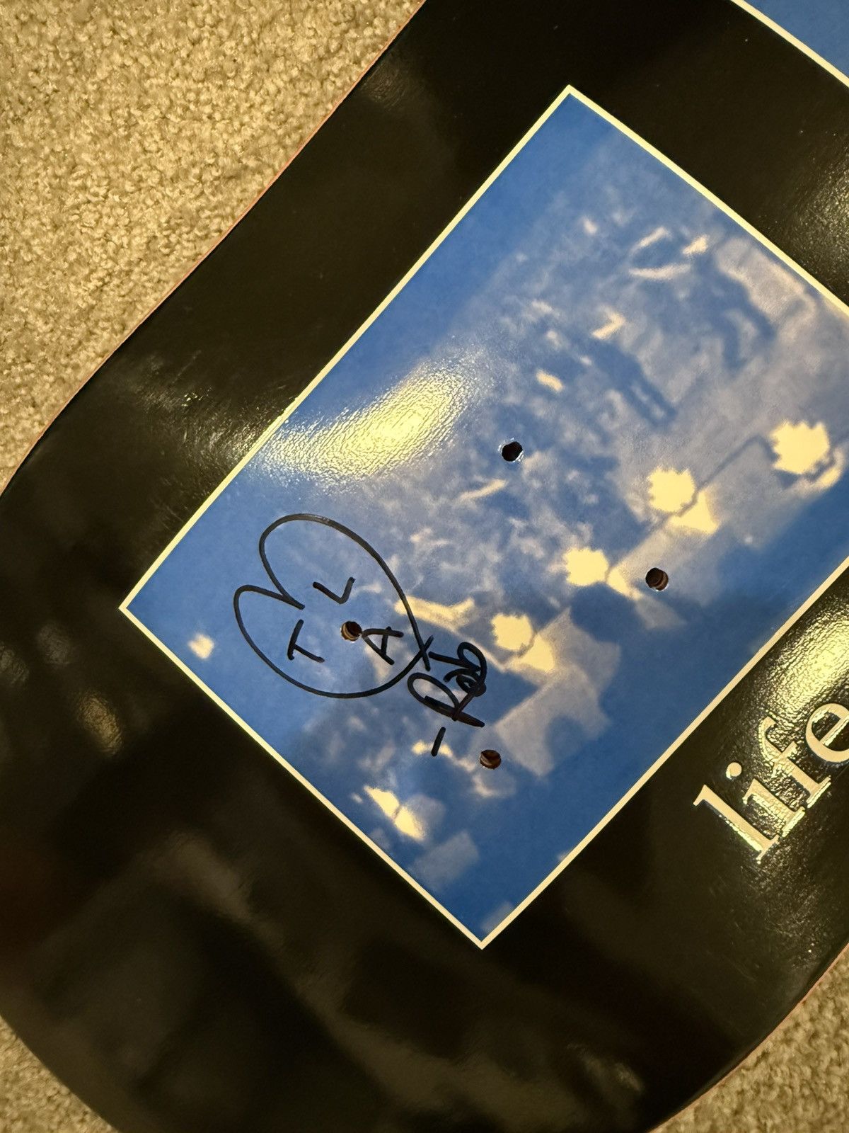 Vintage Unbroken “Life. Love. Regret” Signed Skateboard Deck Size ONE SIZE - 6 Thumbnail