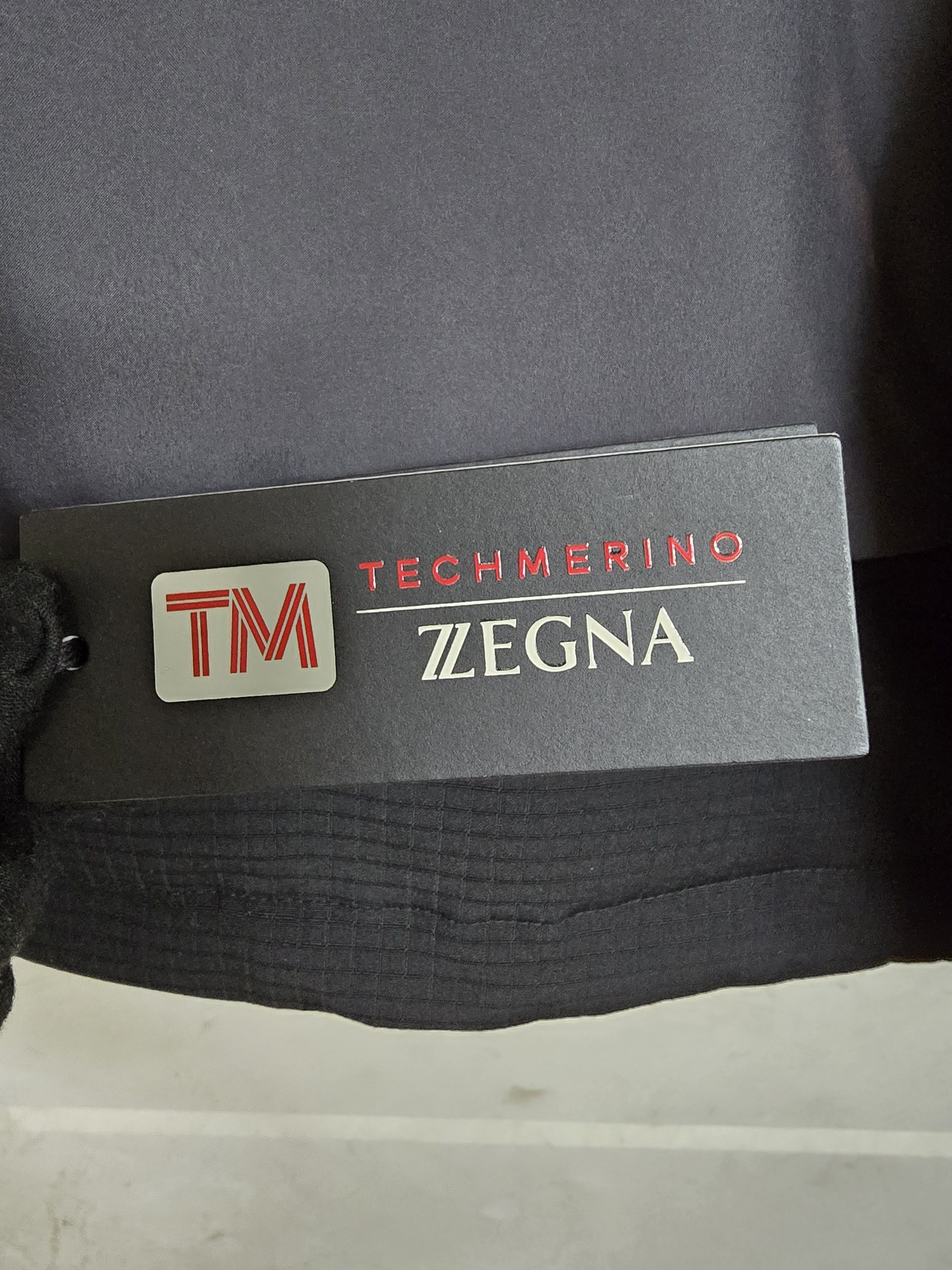 Ermenegildo Zegna ZEGNA / TechMerino Black OVERJACKET / US 36 Size US S / EU 44-46 / 1 - 9 Thumbnail