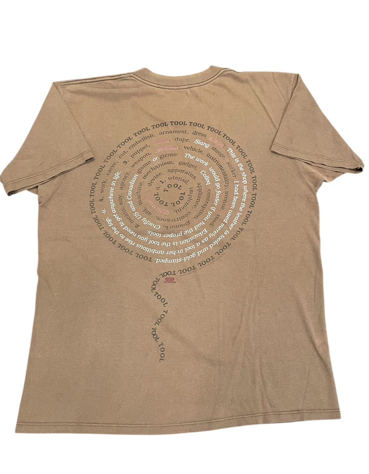 Vintage Vintage 90s Tool Mocha Brown Band Tee by Artimonde / Giant Size US L / EU 52-54 / 3 - 2 Thumbnail