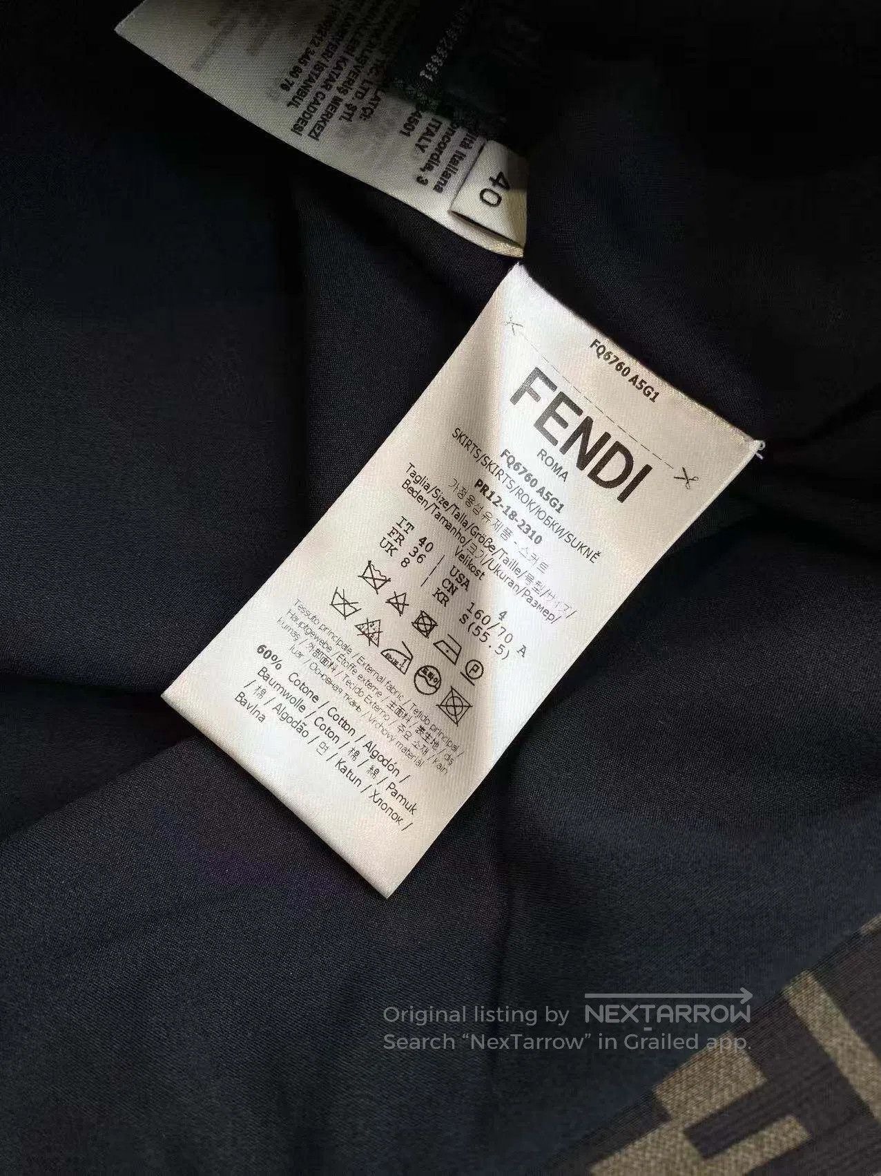 Fendi Fendi Brown old flowers full of printed short skirts| Size 26" / US 2 / IT 38 - 6 Thumbnail